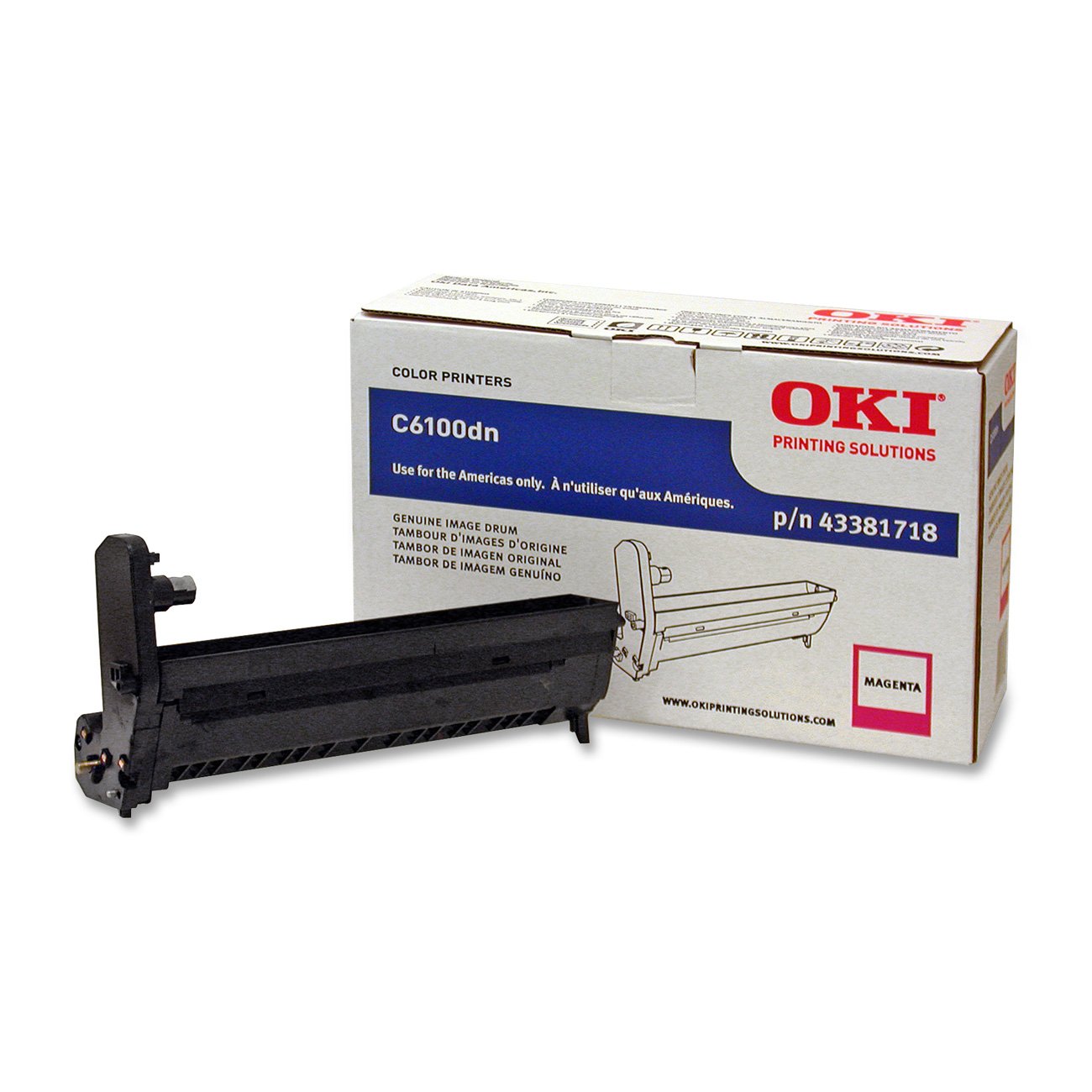 OKI Type C8 - Magenta - drum kit - for OKI MC560dn  MC560n  C6100dn  6100dtn  6100hdn  6100n  6150dn  6150dtn  6150hdn  6150n