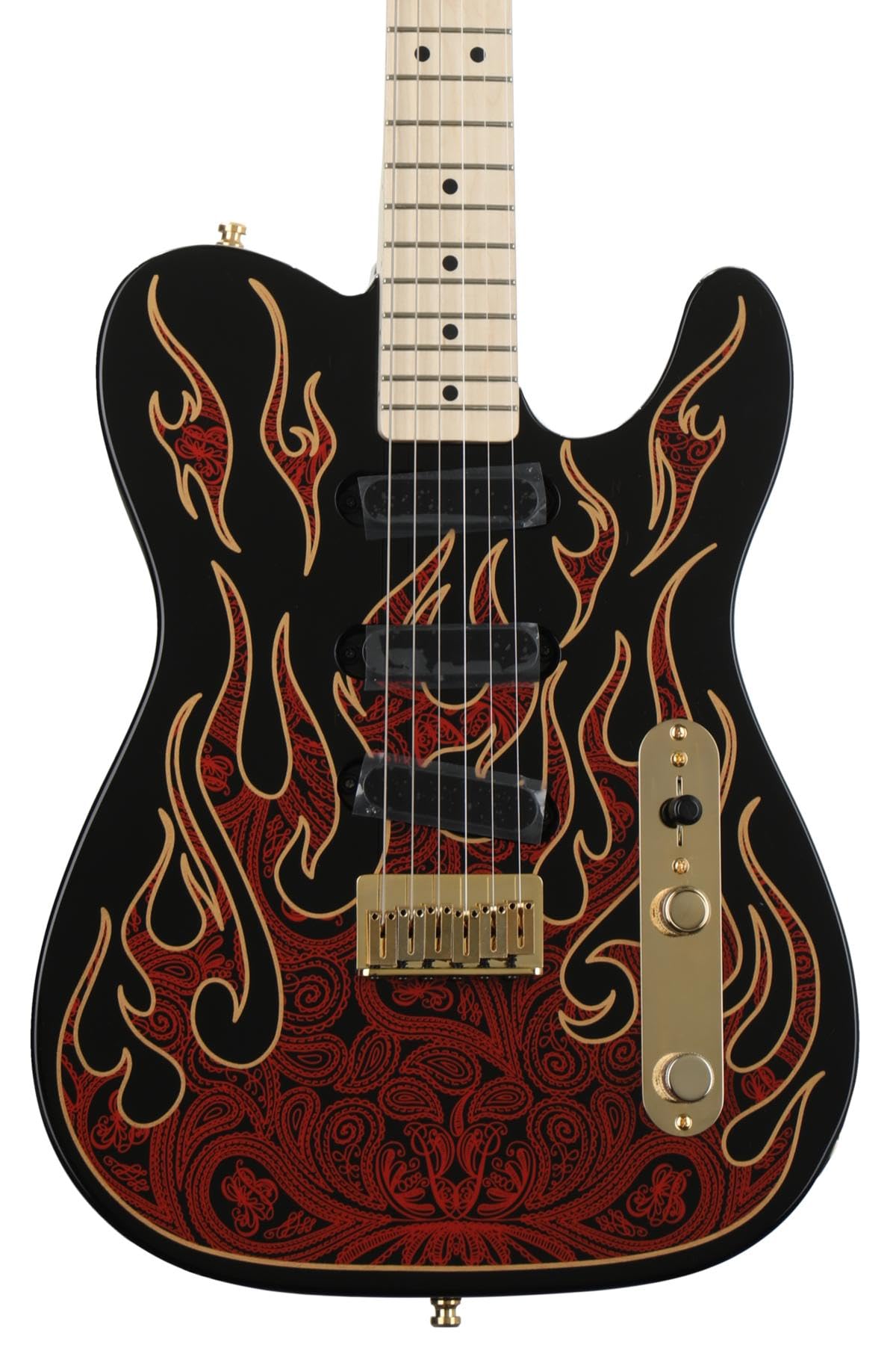 Fender エレキギター James Burton Telecaster? Maple Fingerboard Red Paisley Flames