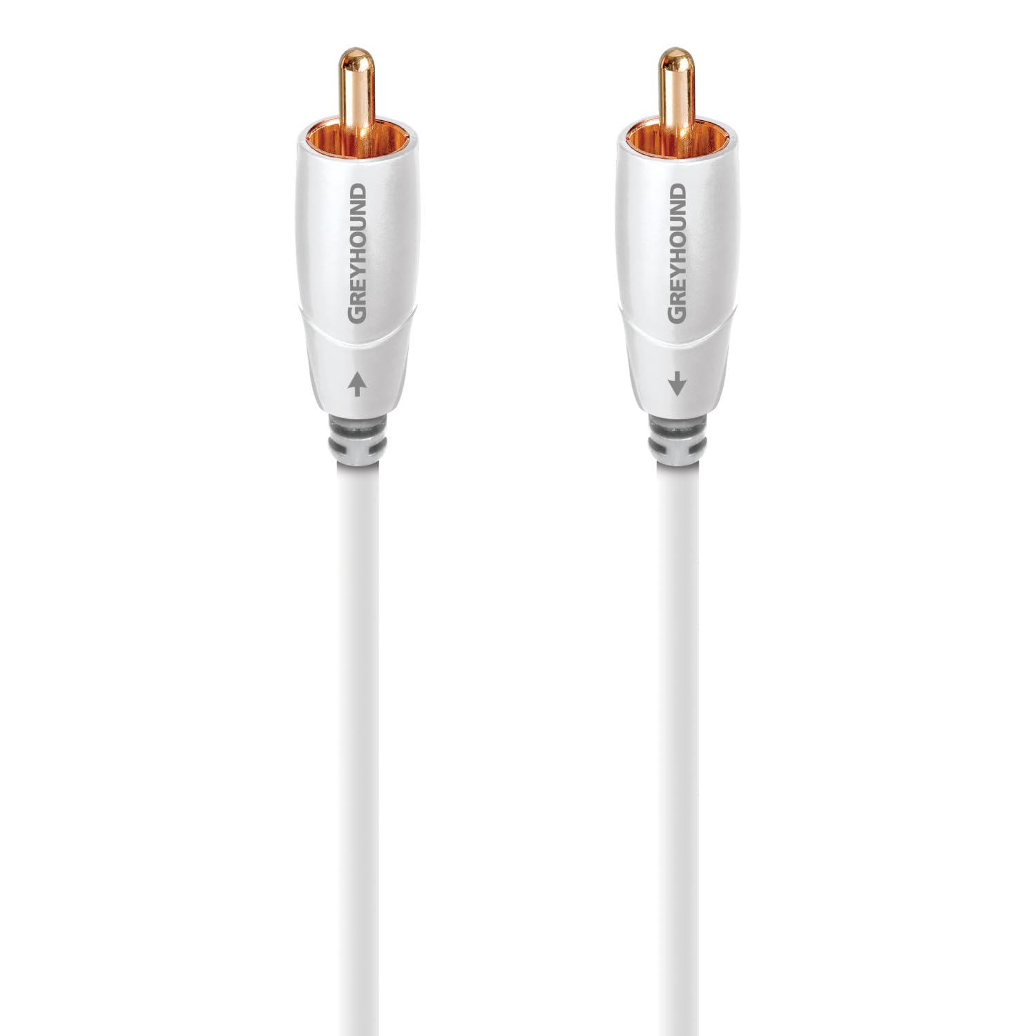 AudioQuest 12m グレイハウンド RCA 低活動電位サブウーファー オーディオインターコネクト - CL3/FT4 PVC