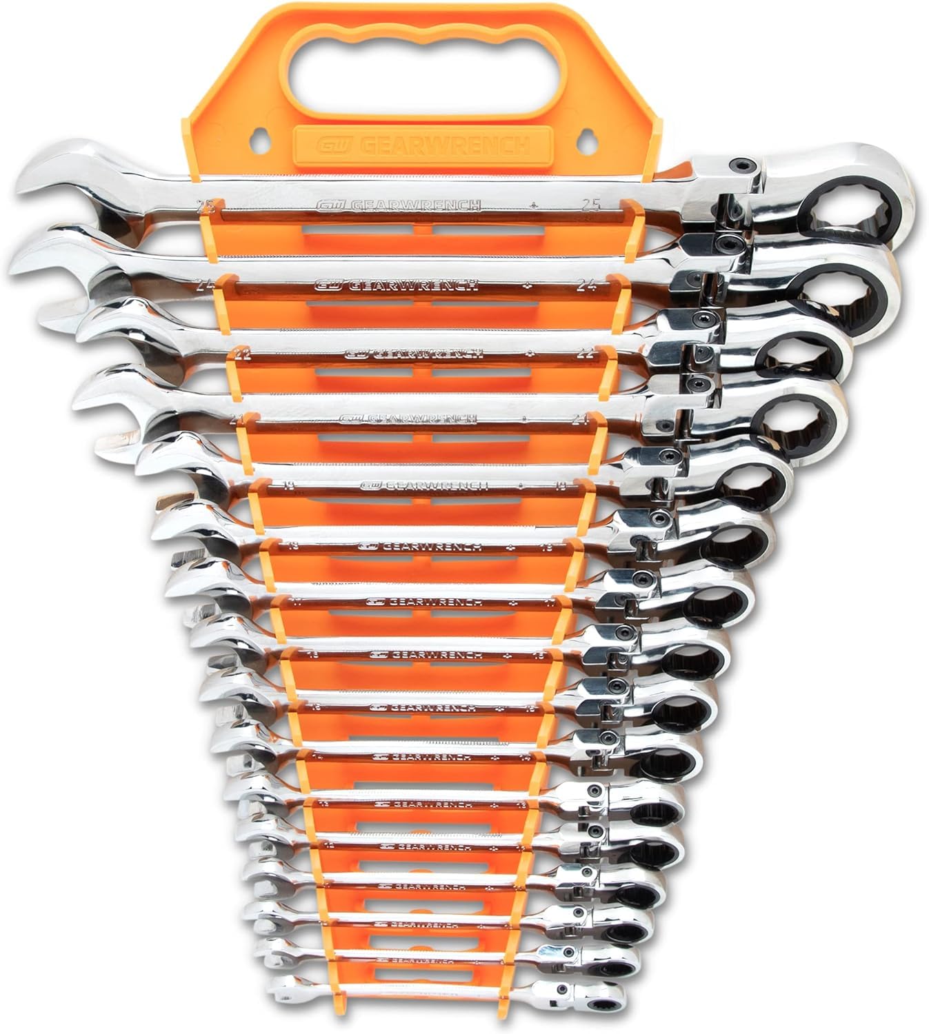 KD Hand Tools 9902 16 Piece Metric Flex Gear Wrench Set