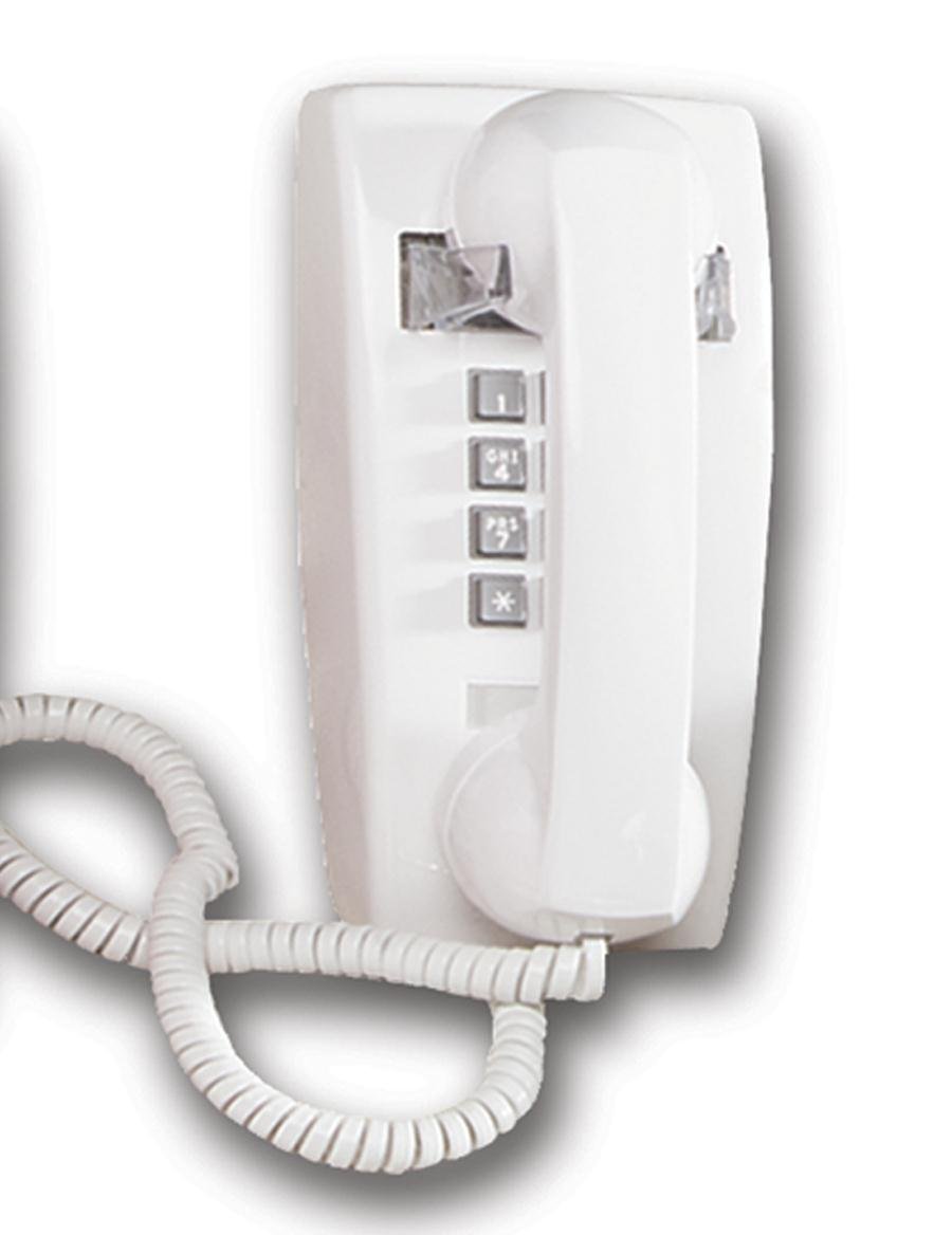 Cortelco ITT-2554VWH シングル生産ライン壁電話を掛ける(白いこと)
