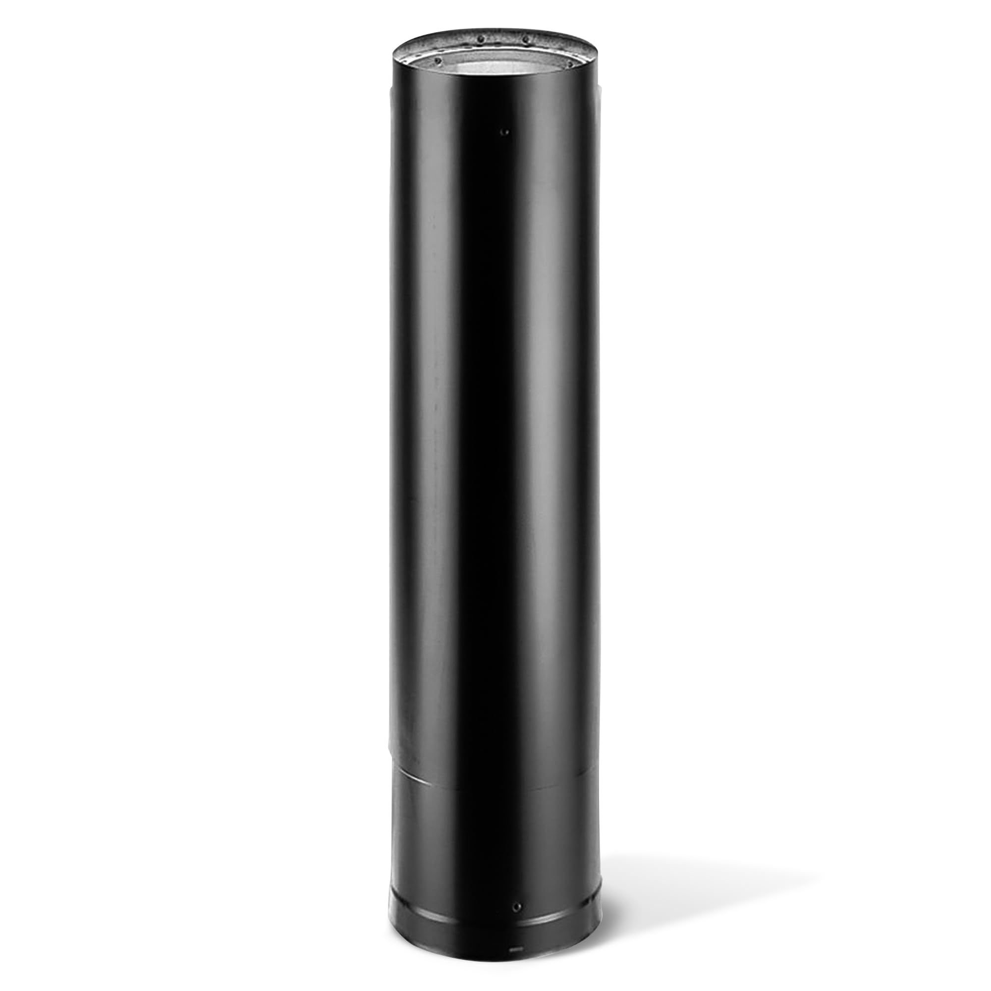 DuraVent DVL 6in 二重壁スチールストーブピップ、伸縮式煙り出し薪繋ぎ 煙や排気ガスを御通じ、黒、6DVL-68TA