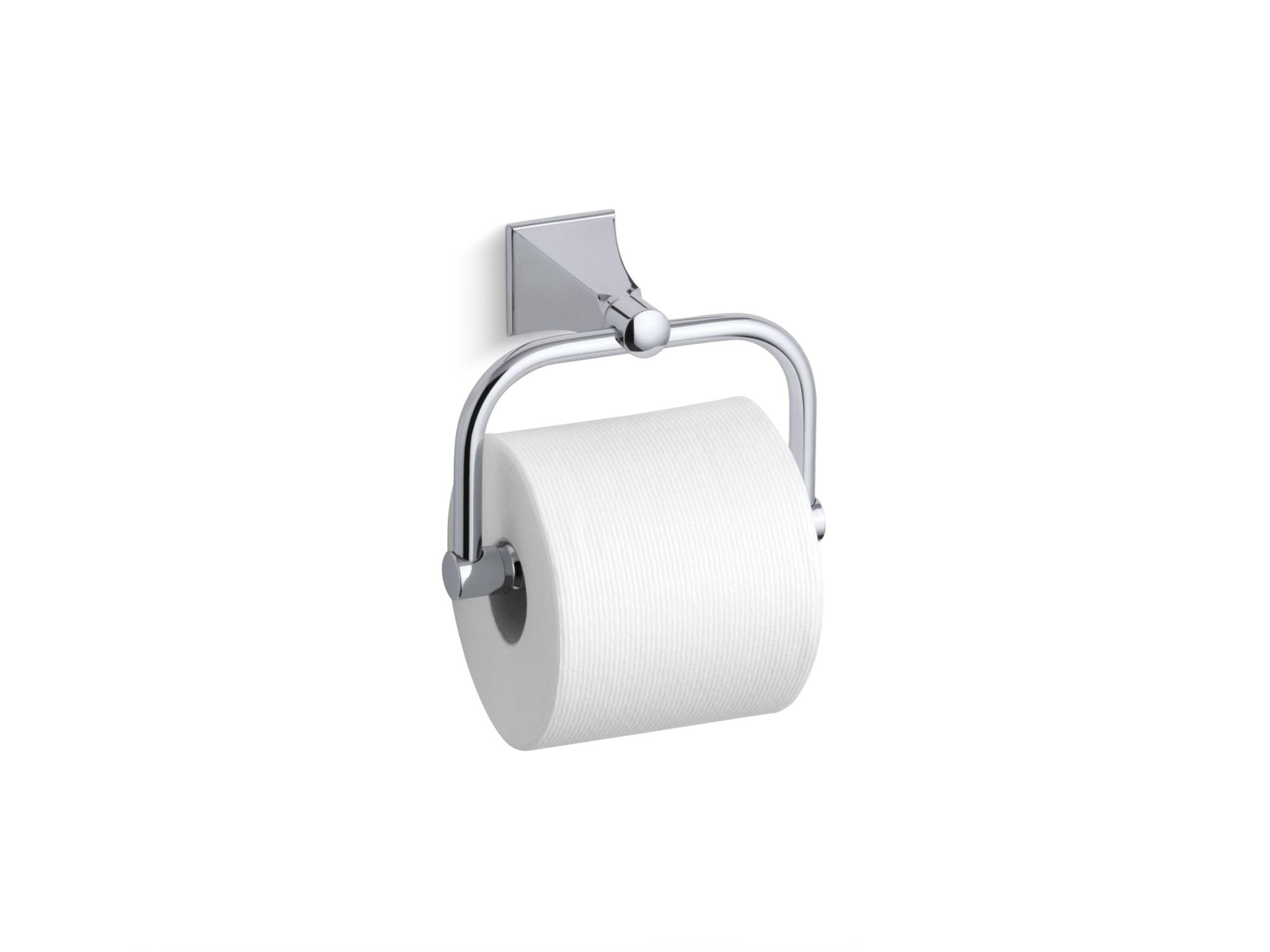 (Polished Chrome) - KOHLER K-490-CP Memoirs Toilet Tissue Holder with Stately Design  Polished Chrome