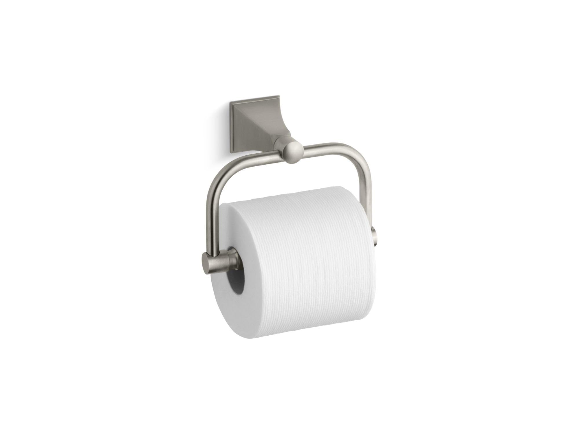 KOHLER K-490-BN Memoirs Toilet Tissue Holder with Stately Design Vibrant Brushed Nickel Kohler [並行輸入品]｜global研究所