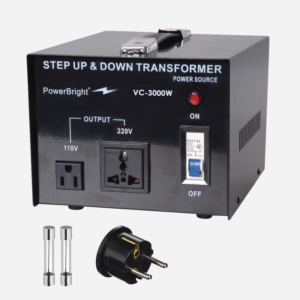 Power Bright VC3000W Voltage Transformer 3000 Watt Step Up/Down converter 110/120 Volt - 220/240 Volt by PowerBright 44,140円
