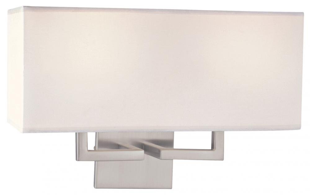 George Kovacs P472-084  2 Light Wall Sconce  Brushed Nickel by Kovacs