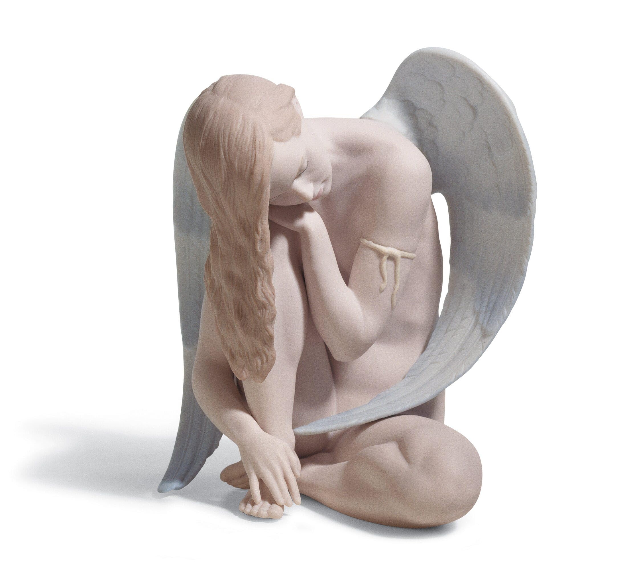 LLADRo' ワンダフルエンジェルフィギュア磁器エンジェルフィギュア。