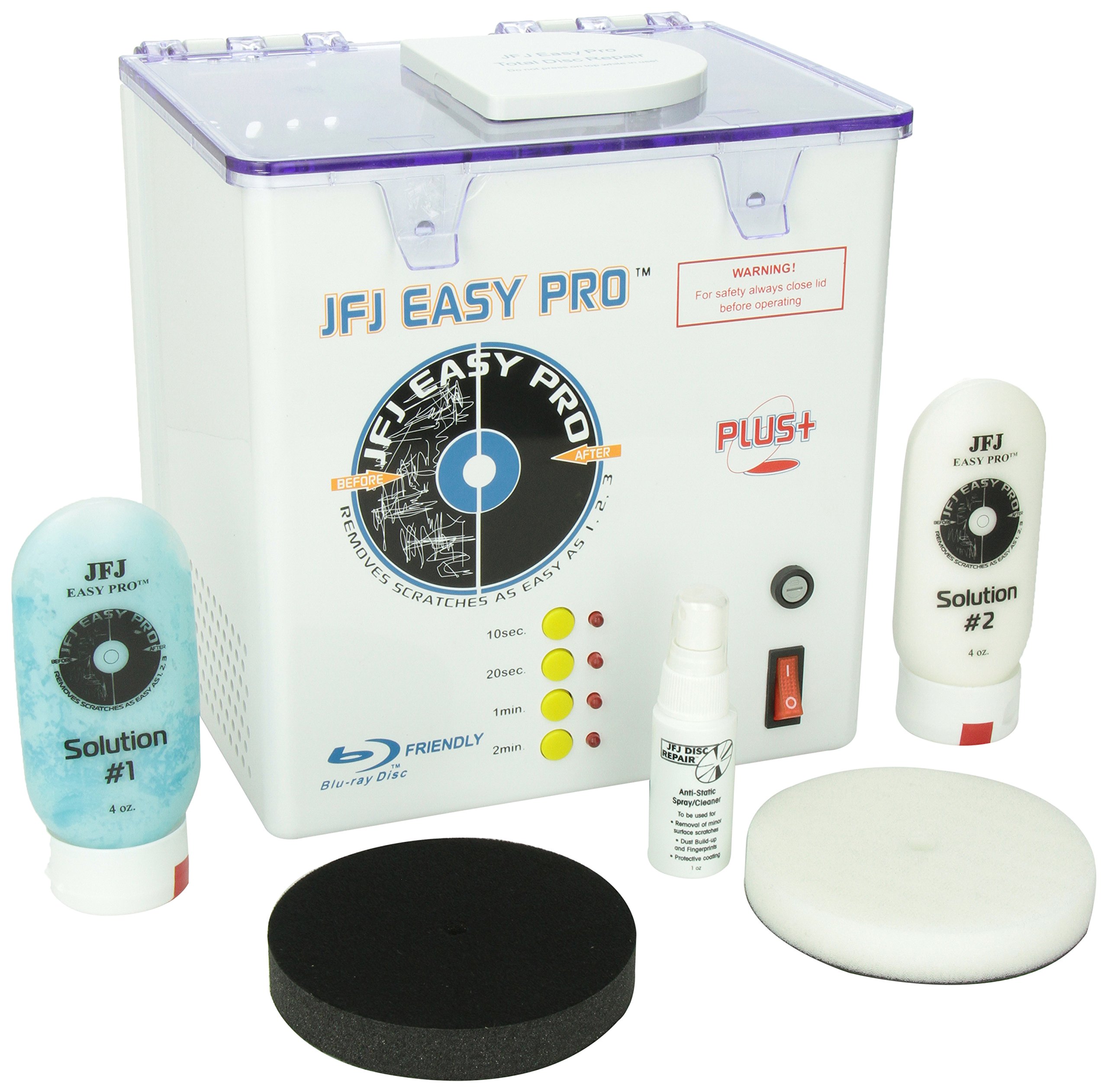 JFJEAS Easy Pro Universal CD/ヴィデオディスク Repair Machine 110V CD/ヴィデオディスク取りつくろう機 JFJ Disc Repair社【並行輸入】