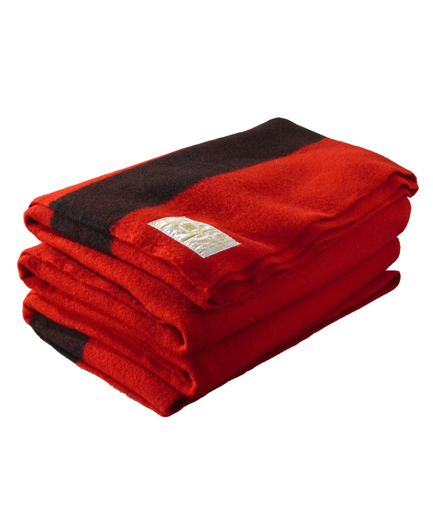 Hudson Bay 8 Point Blanket Scarlet with Black Stripes by Woolrich|global研究所
