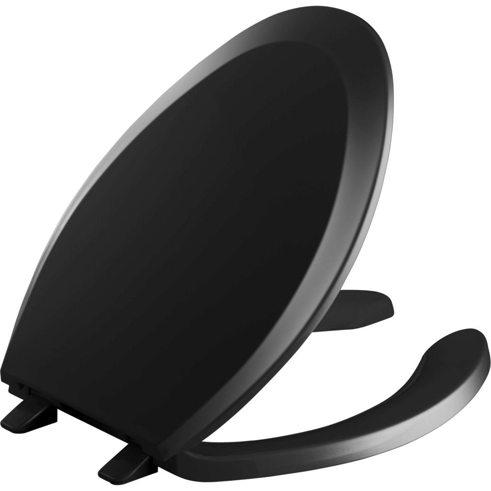KOHLER K-4650-7 Lustra 長っ細い開けはなし向こう正面便座 黒いこと 黒いこと