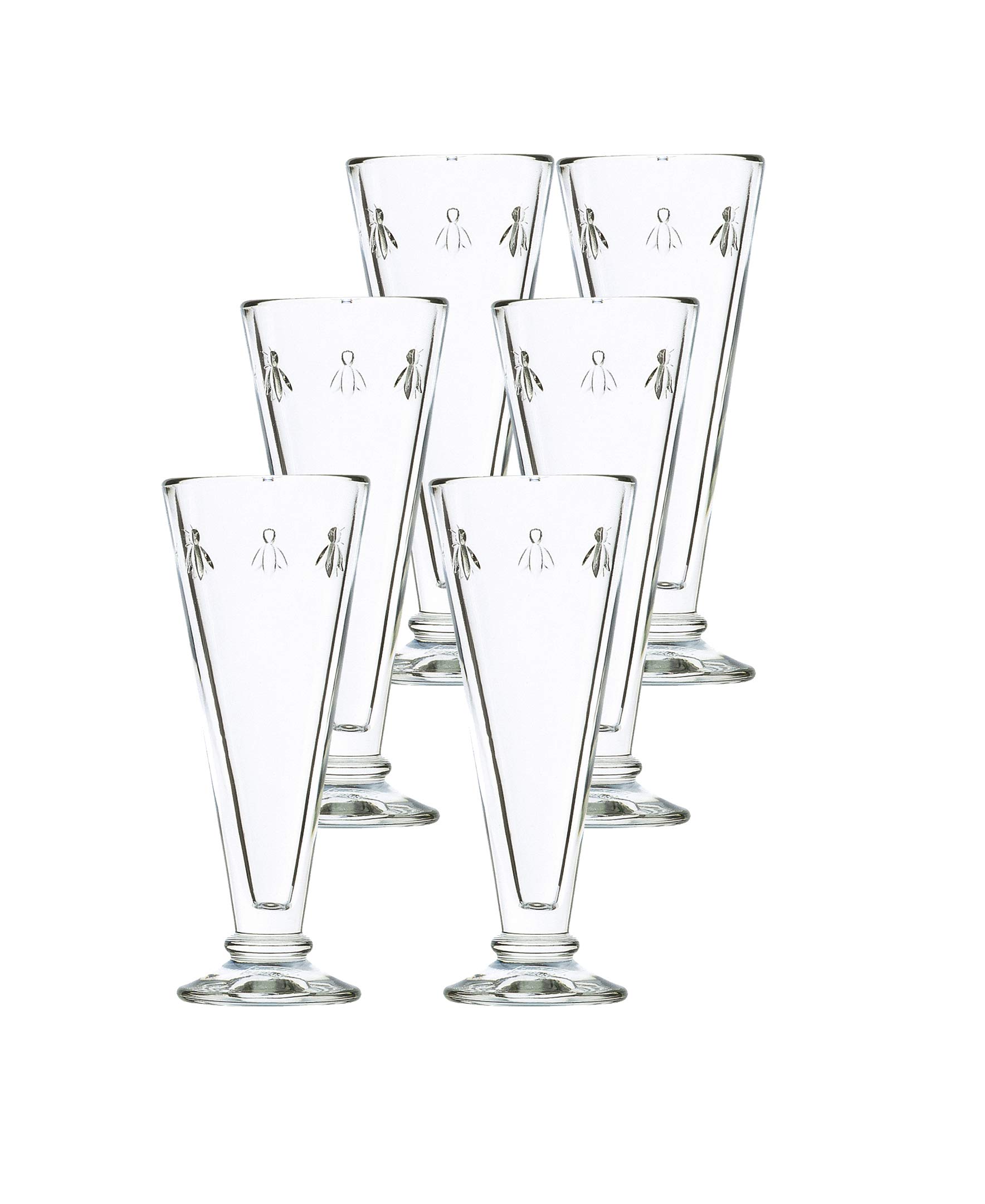 La Rochere Set Of 6 6-ounce Napoleon Bee Flutes by La Rochre｜global研究所 26,573円