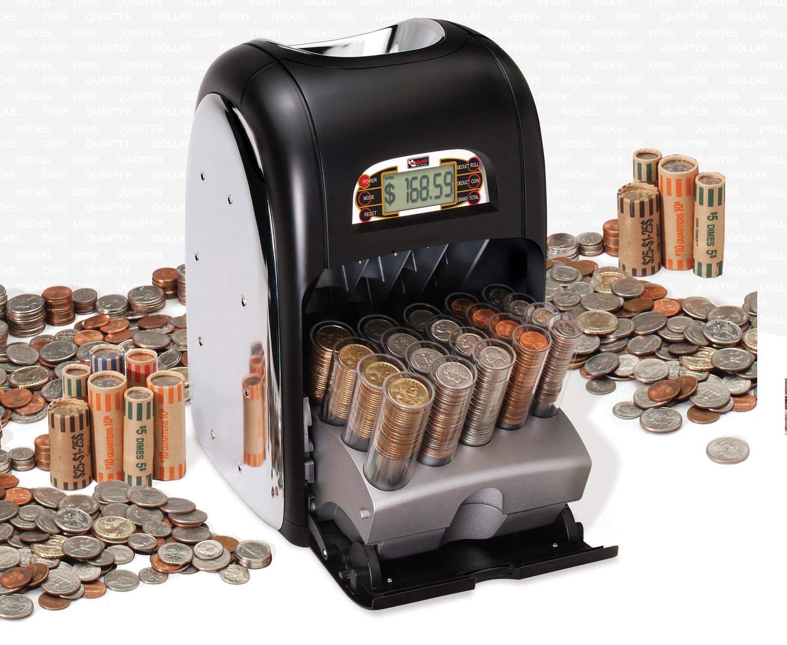 Rollmaster CLXX Motorized Coin Sorter by Magnif