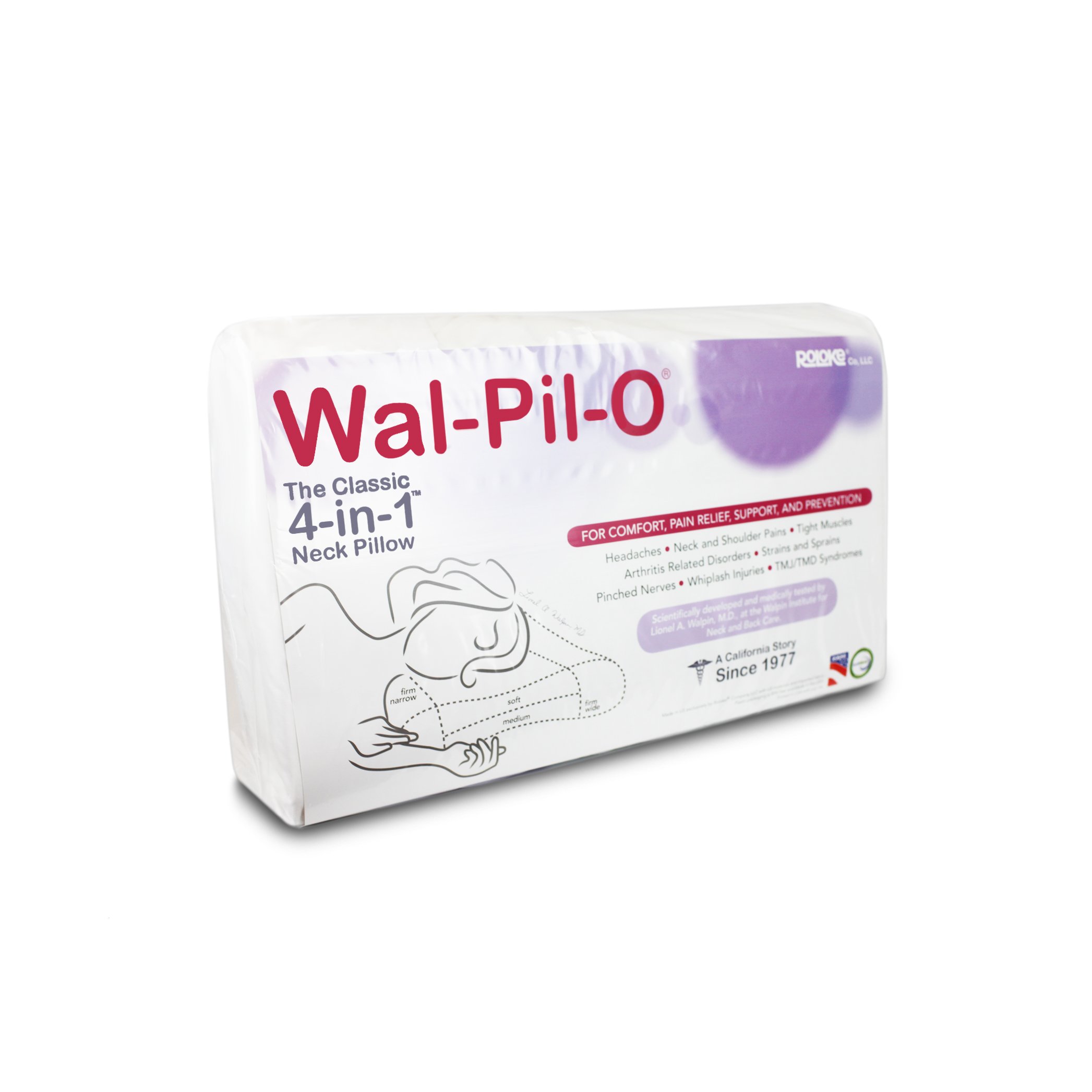 Wal-Pil-O - 最高のレストネックピロー フルサイズ UHS-ROLPILLOS-1EACH