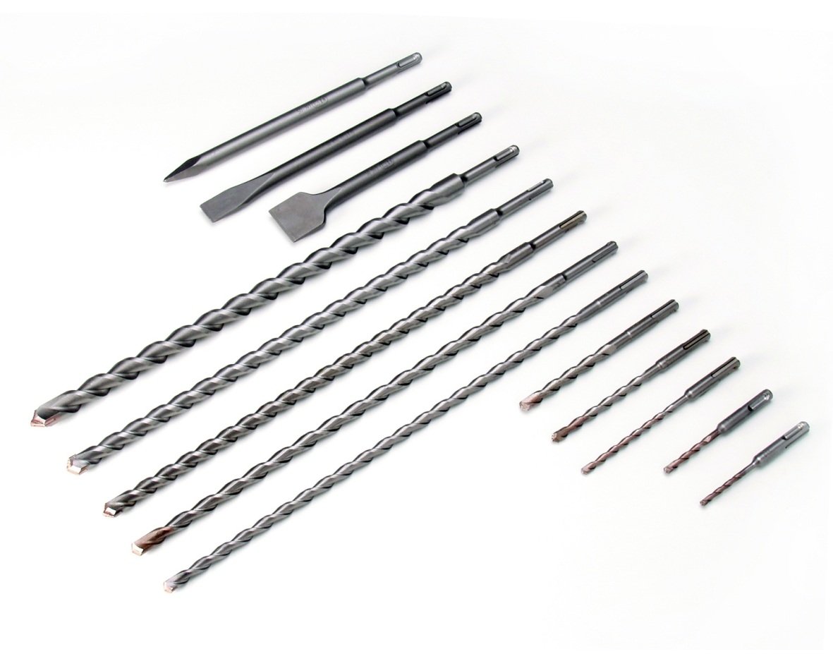 Dewalt SDSPLUSSET-DE SDS-Plus Hammer Drill/Chisel Set 13 Pcs