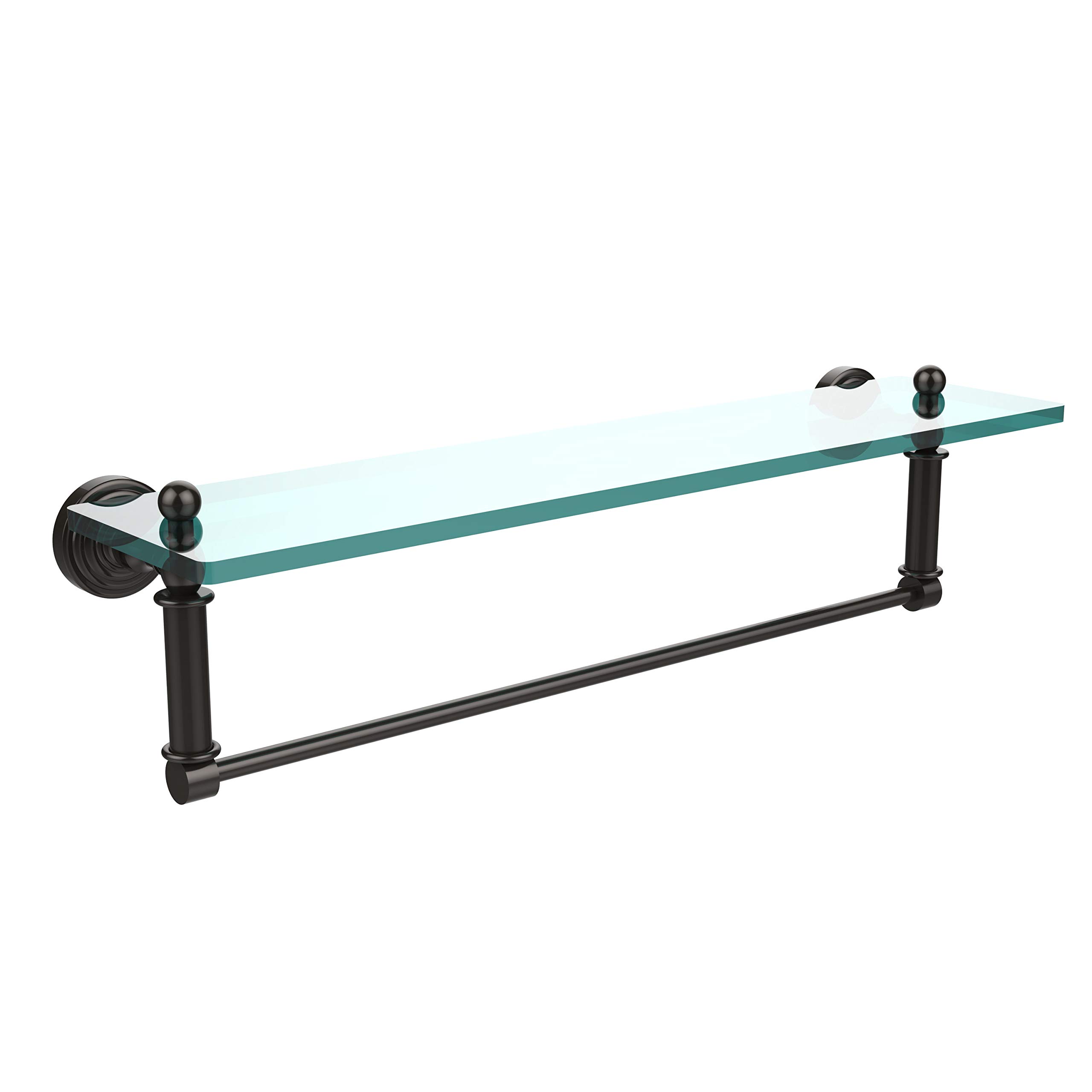 Waverly Place Collection 22 Inch Glass Vanity Shelf with Integrated Towel Bar - WP-1結核症/22-ORB