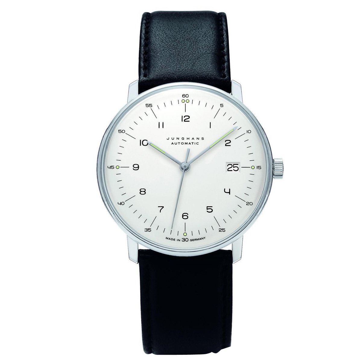 Junghans -27/4700 - Montre Homme - Automatique - Analogique - Bracelet Cuir Noir