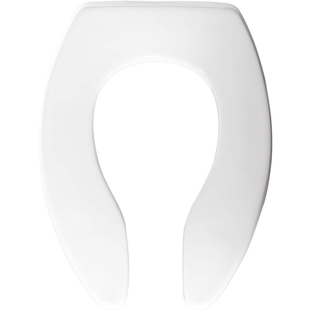 Church 9500CT 000 Elongated Open Front Toilet Seat White by Bemis