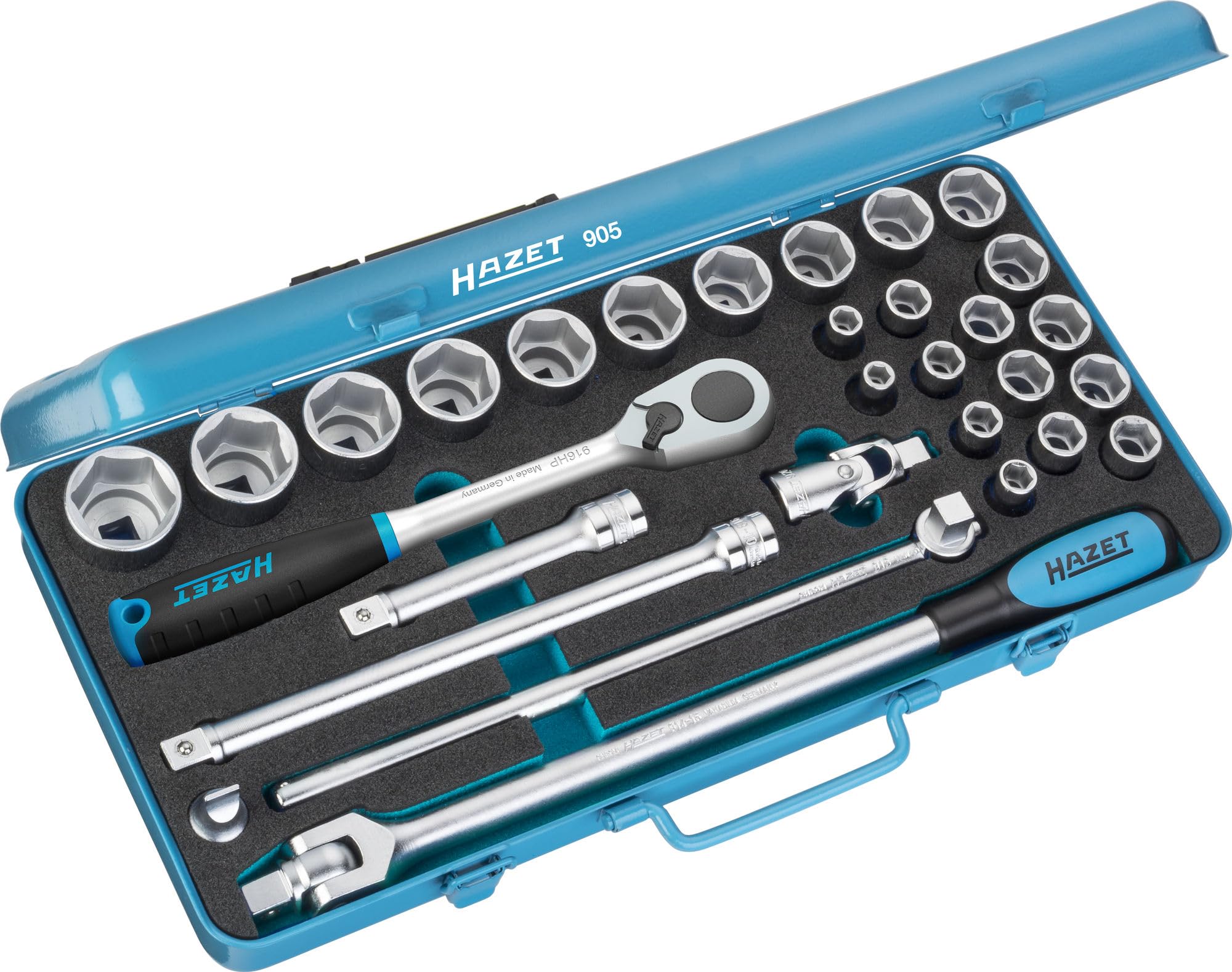 ＨＡＺＥＴ ソケットレンチセット（差込角１２．７ｍｍ） スマートケース入り 905