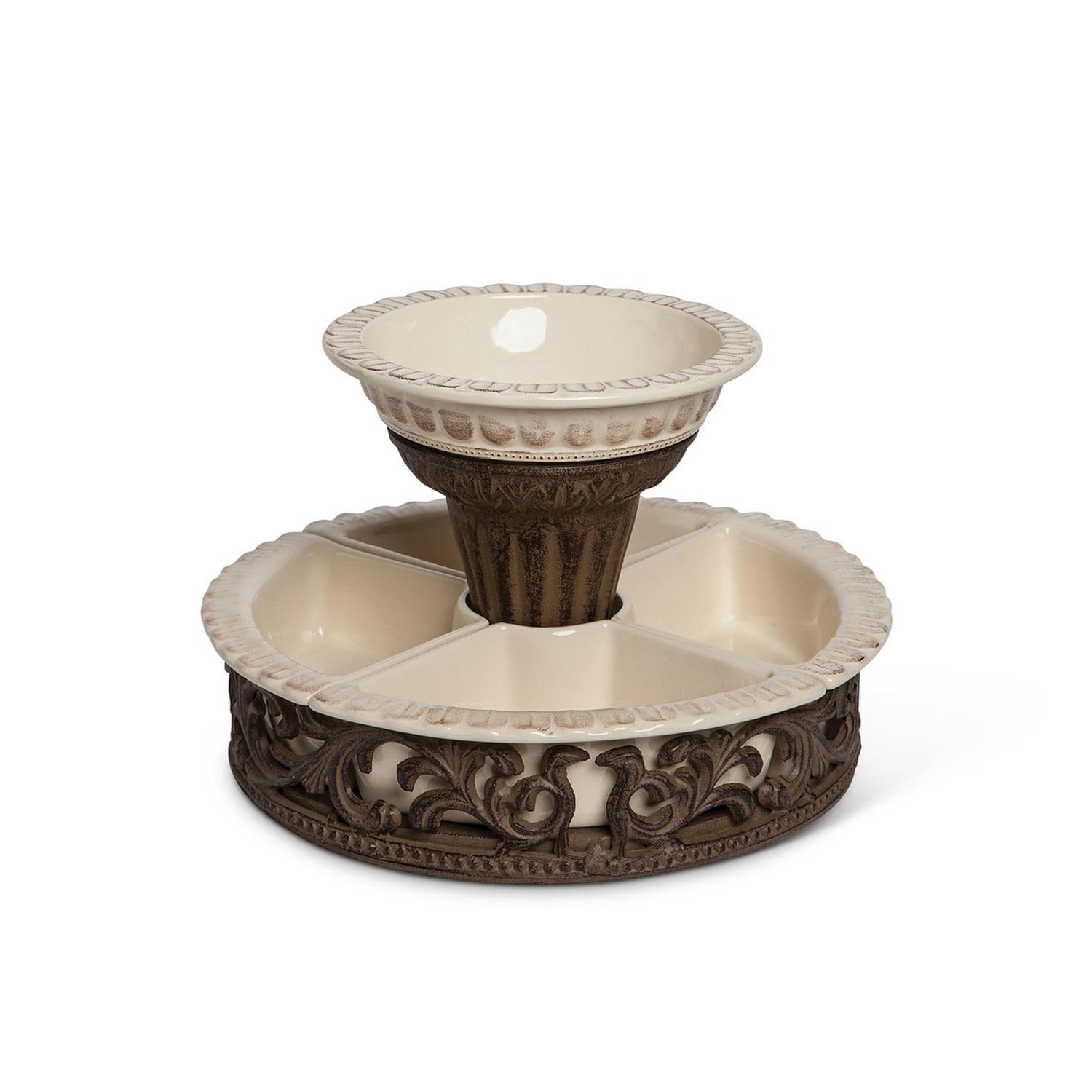 Crudite Set and Metal Holder