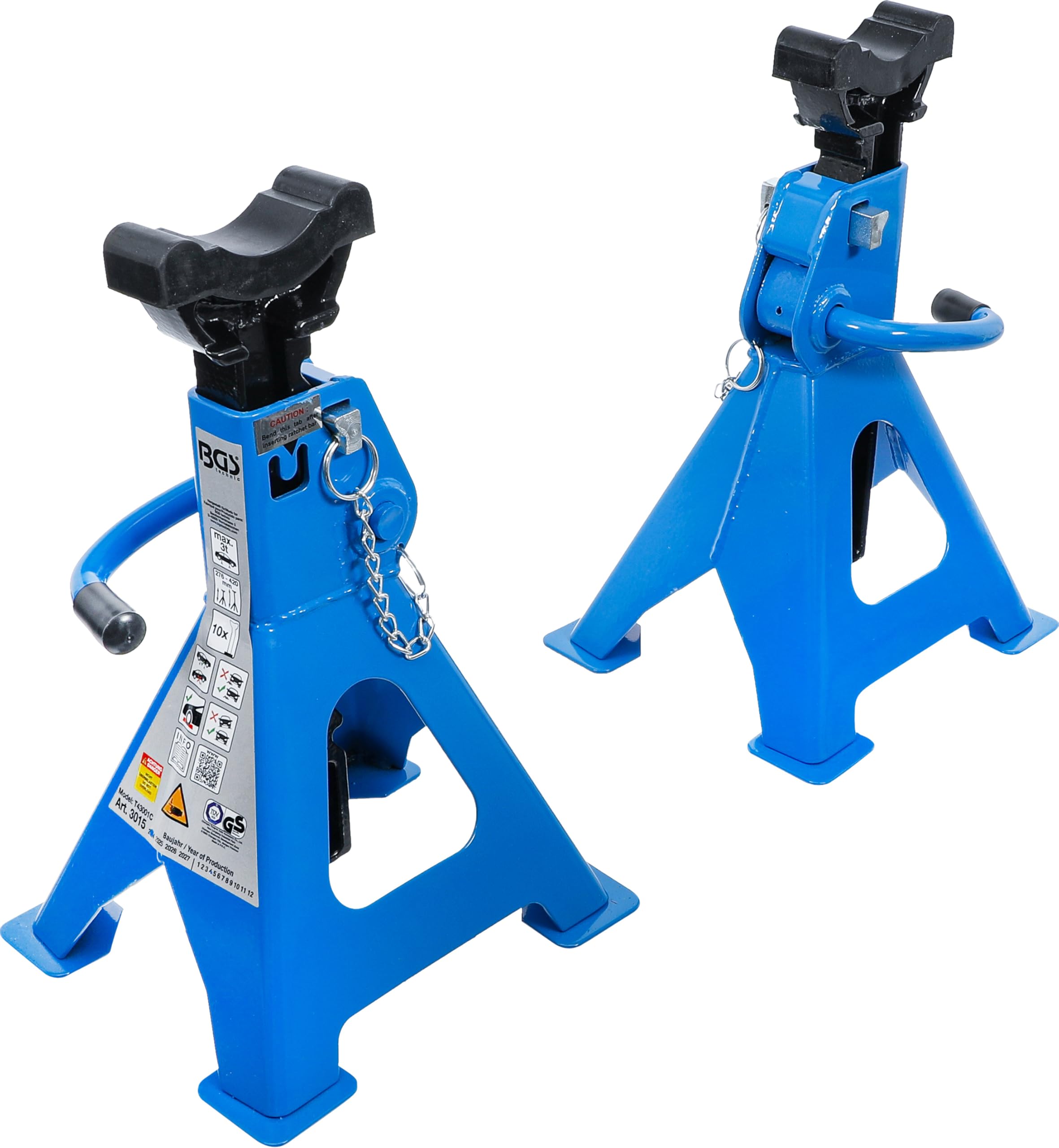 BGS 3015 | Axle Stands | load capacity 3000 kg/pair | stroke 276-420 mm | 1 pair