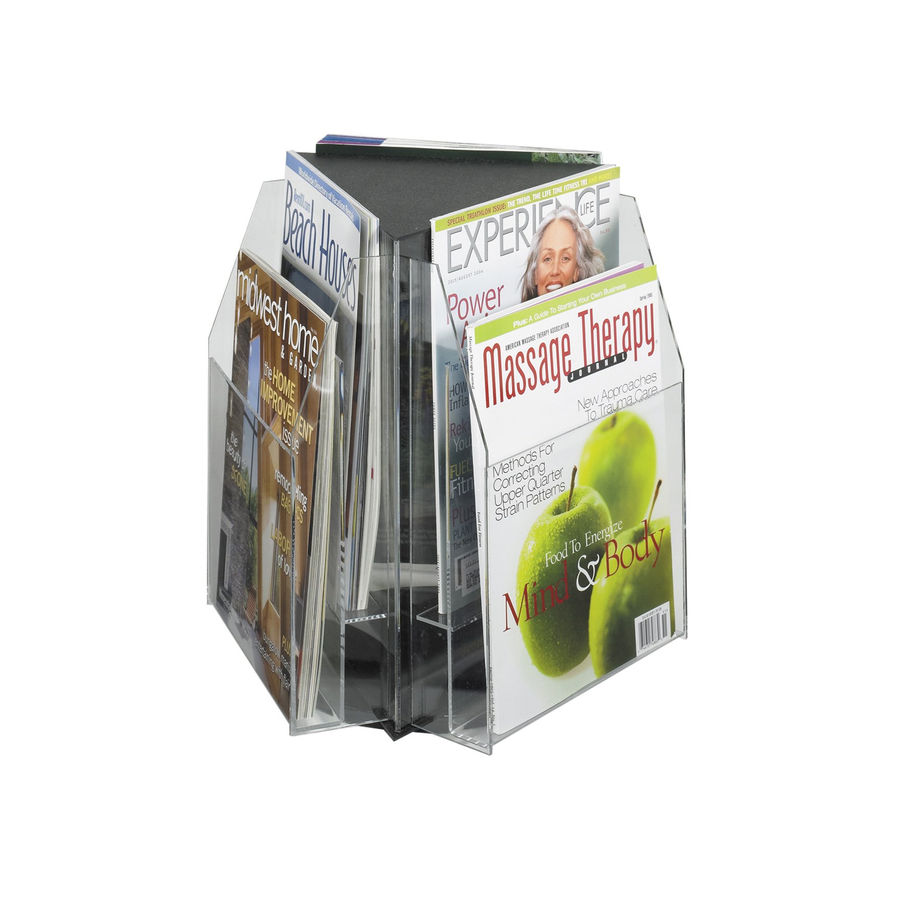Safco Products 5698CL Reveal Table Top Literature Display 6 Magazine Clear by Safco Products