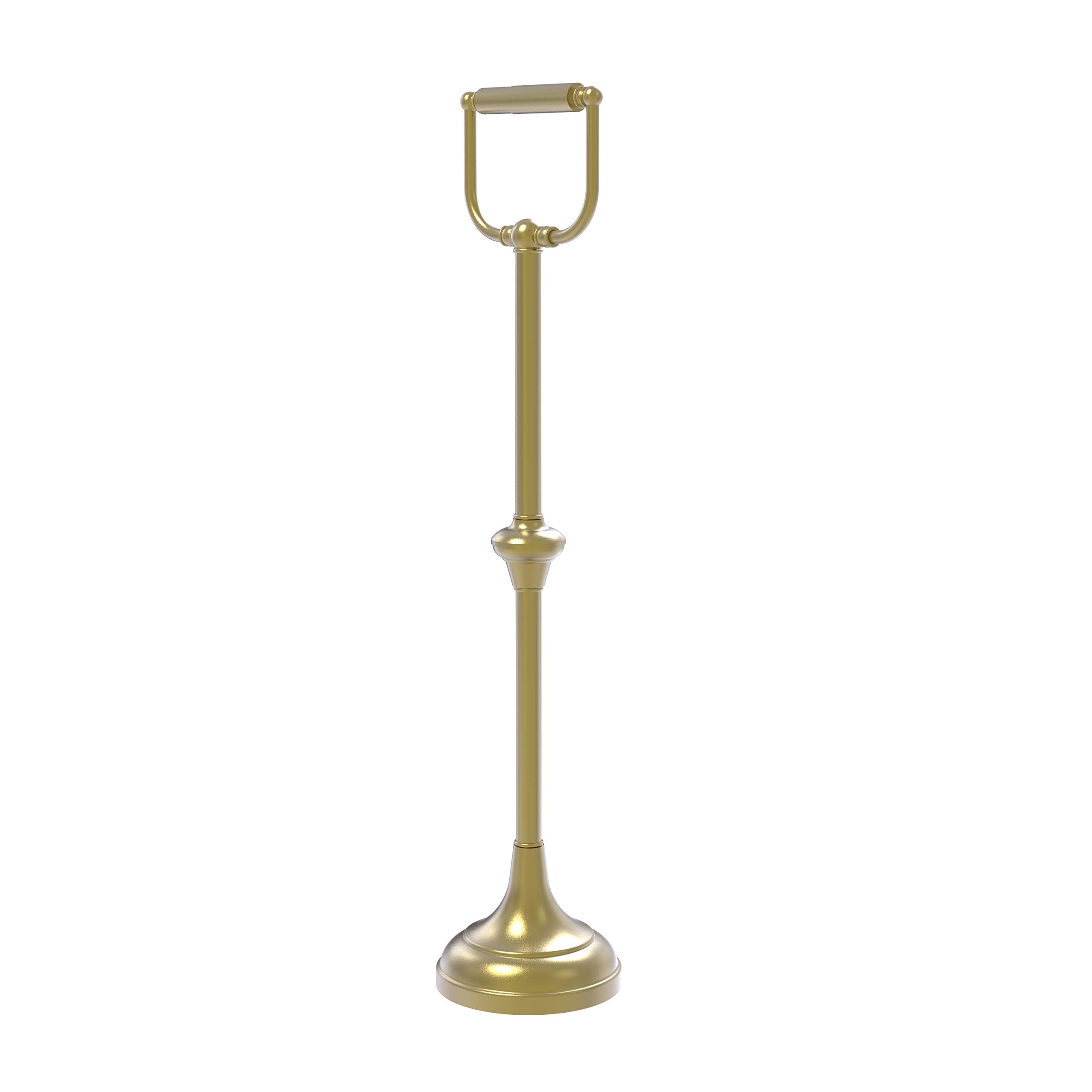 Allied Brass TS-24C-SBR Free Holder Toilet Tissue Stand  Satin Brass
