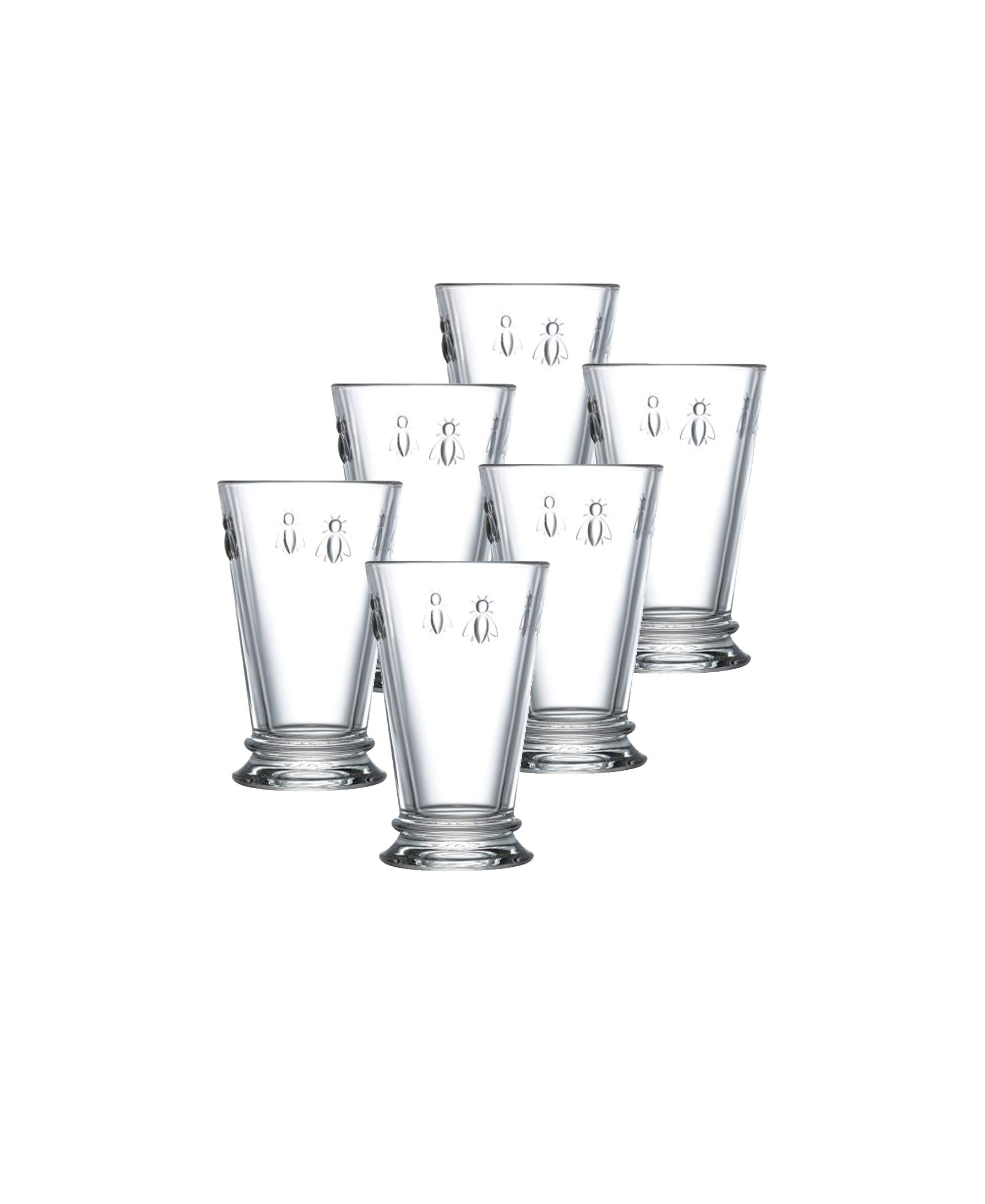 La Rochere Set Of 6  11.5-ounce Napoleon Bee Double Old Fashioned Glasses by La Rochre プリンター・FAX用インク-インクカートリッジ
