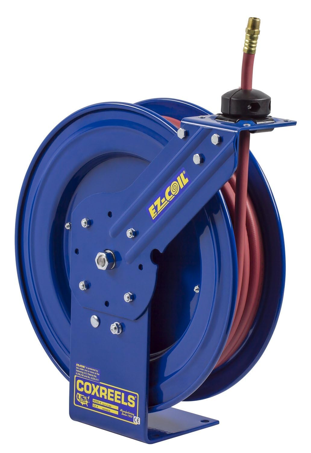 Coxreels EZ-P-LP-350 -Coil Air/Water Hose Reels  3/8 Hose ID  50\u0027 Length