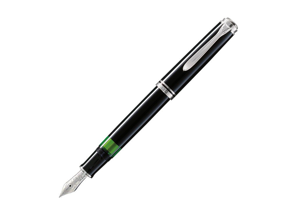 Pelikan Souveran M405 ブラック/シルバー 万年筆 極細