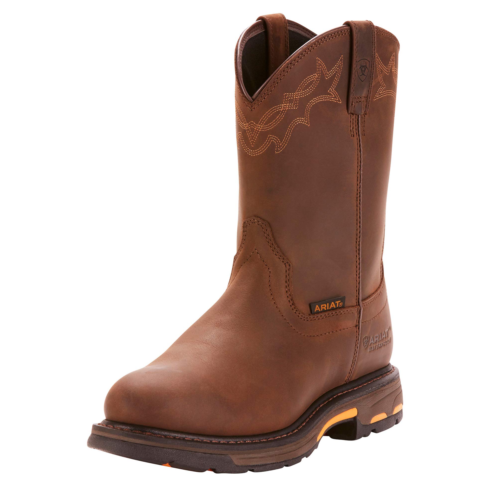 ARIAT メンズ Workhog H2O 細工物ブーツ  赤銅色  13 Wide