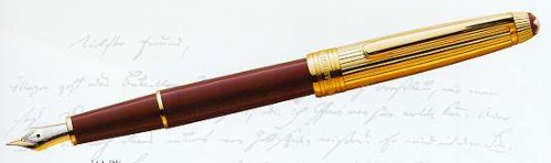 Mont Blanc Meisterst?ck ソリティア ドゥーペン バーガンディ/ゴールドメッキ クラシック万年筆|global研究所