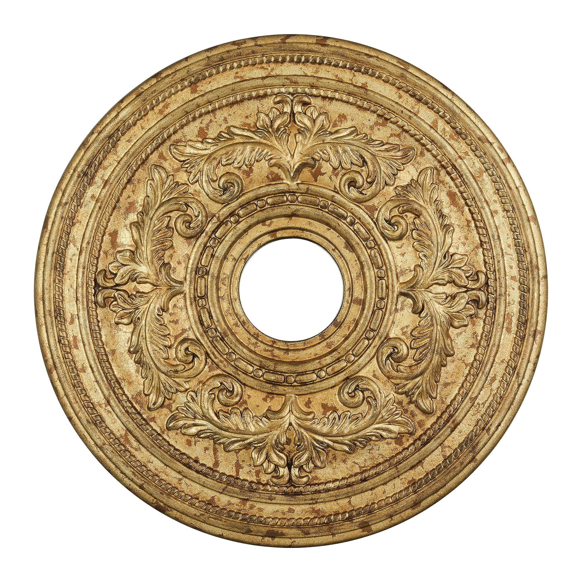Livex Lighting 8200-65 Ceiling Medallion Hand Painted Vintage Gold Leaf by Livex Lighting