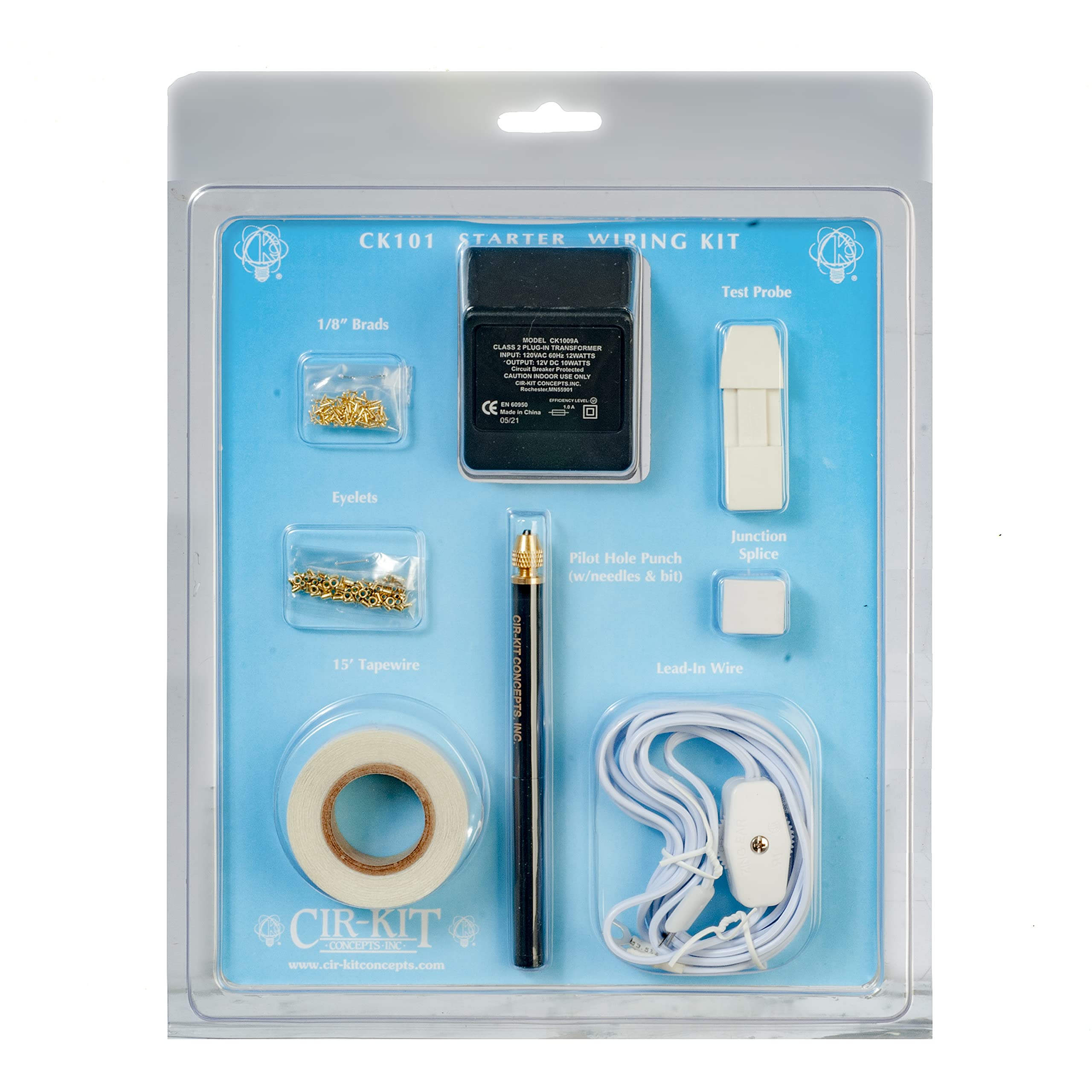 Dollhouse Cir-Kit Starter Wiring Kit--Up to 16 Bulbs