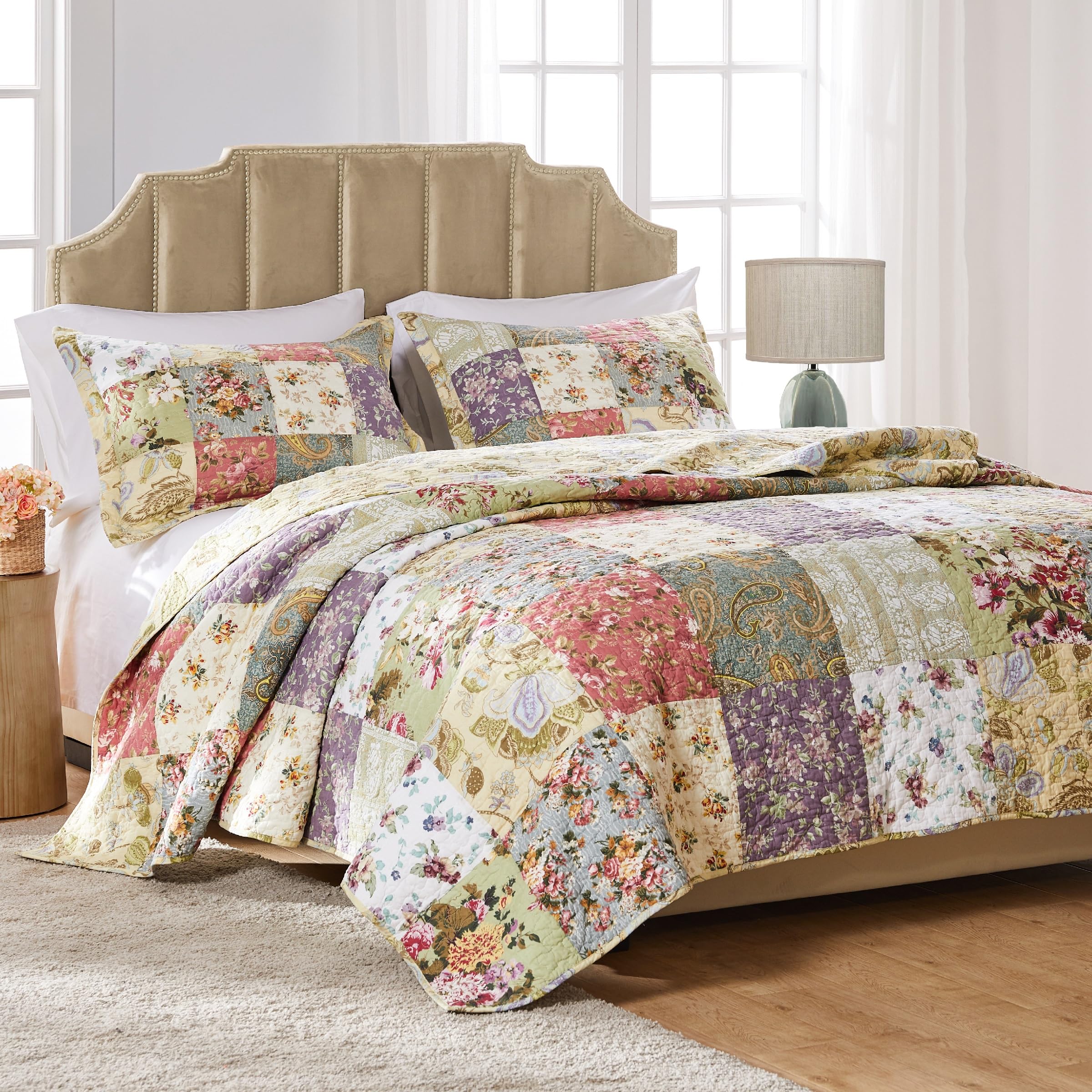Greenland Home ブルーミングプレーリー キルト仕掛ける Full/Queen GL-0809CMSQ