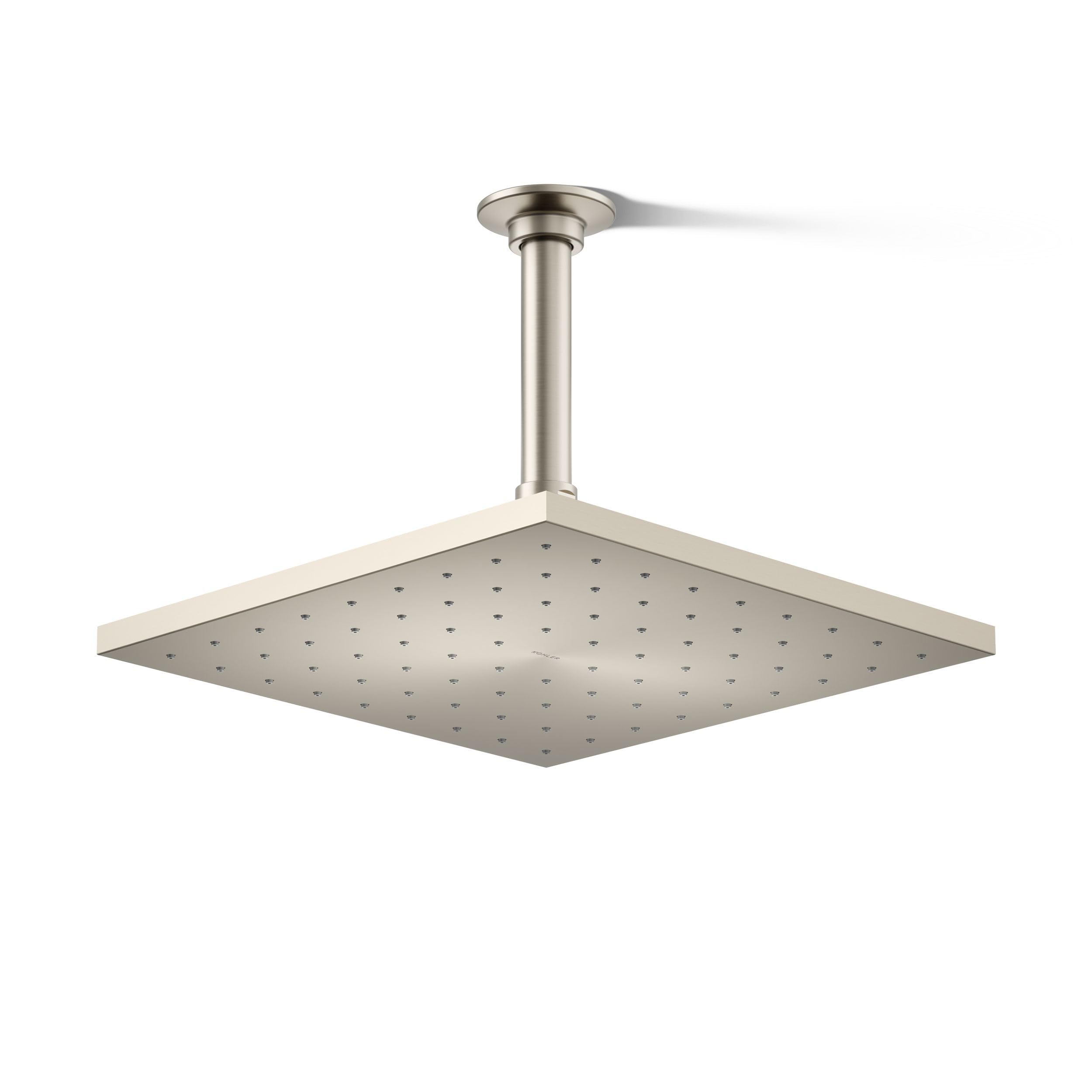 (Vibrant Brushed Nickel) - KOHLER K-13696-BN 25cm Contemporary Square Rain Showerhead Vibrant Brushed Nickel｜global研究所