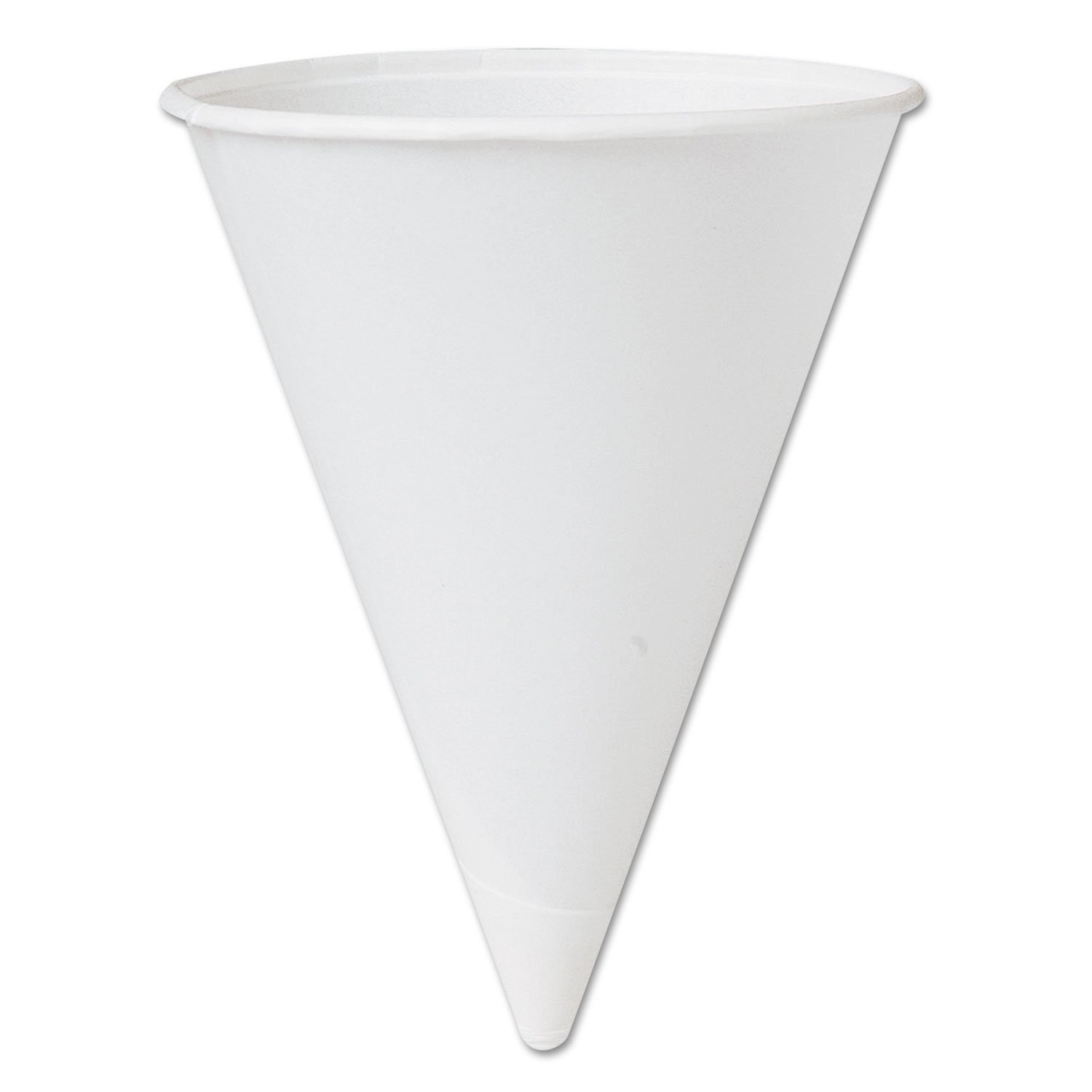 Solo Paper Cone Water Cups 4 1/4 oz White (670-42BR-2050) Category: Cone Cups by Unknown