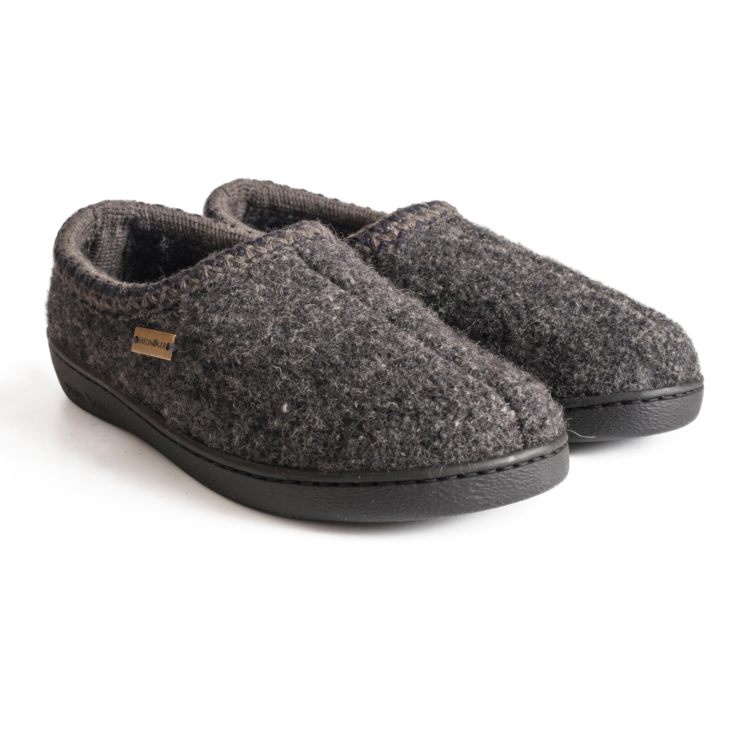 HAFLINGER ATB スリッパ グレー 斑点 17 Women/15 Men