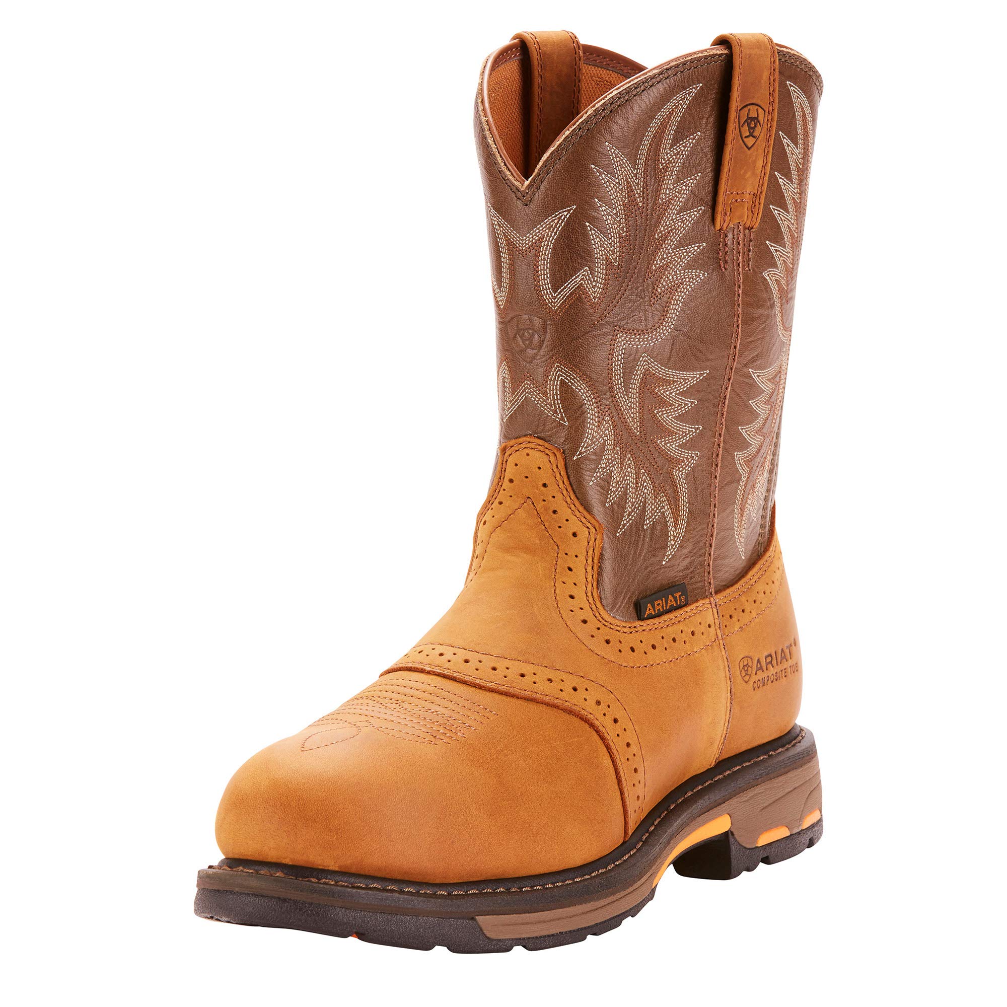 ARIAT メンズ ワークホッグ コンポジットトゥ ワークブーツ ウエスタン  老化樹皮/アーミーグリーン  13 Wide