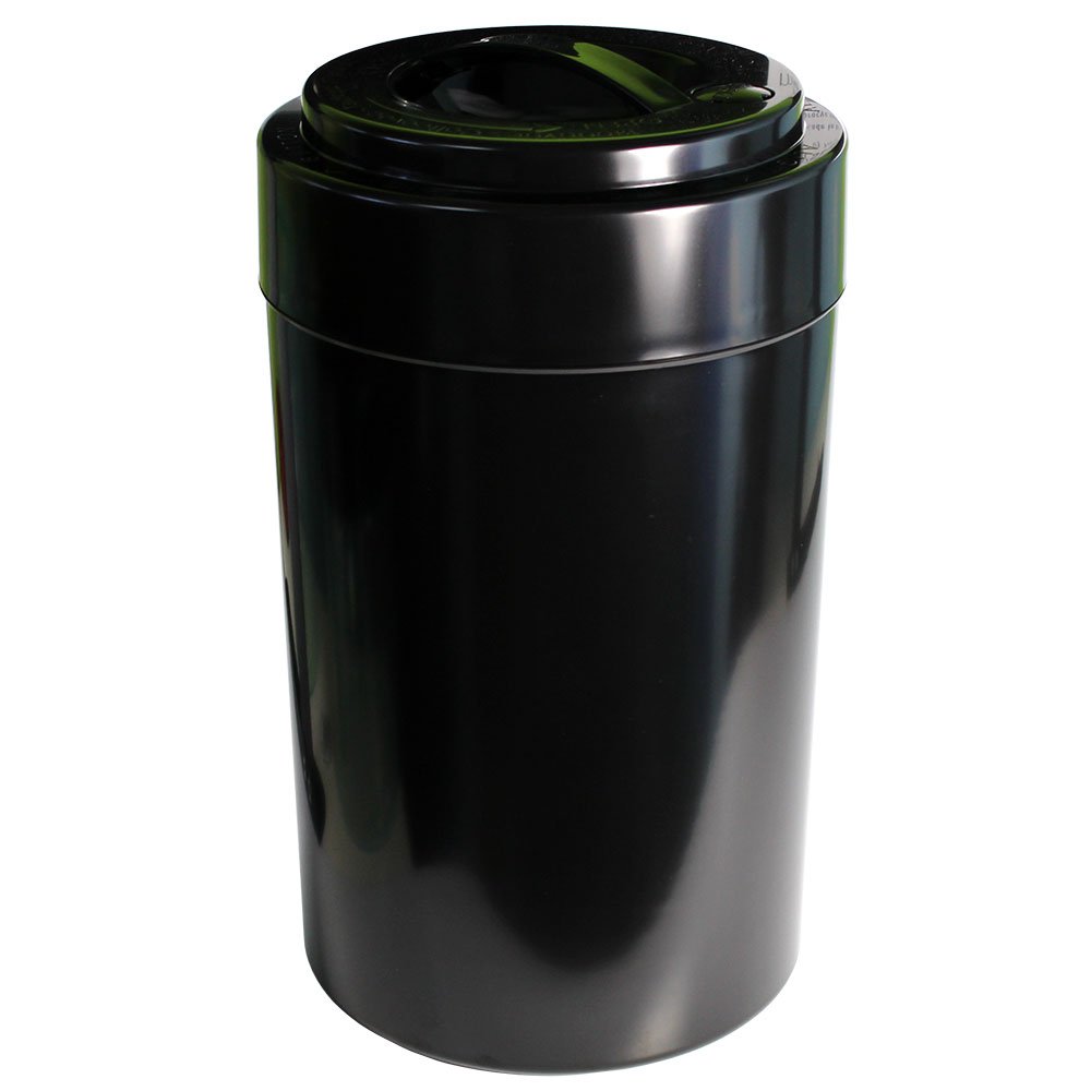 (Black) - Tightvac EverythingVac Bulk Dry Goods Storage Container  2.3kg Plus  Solid Black Body/Cap