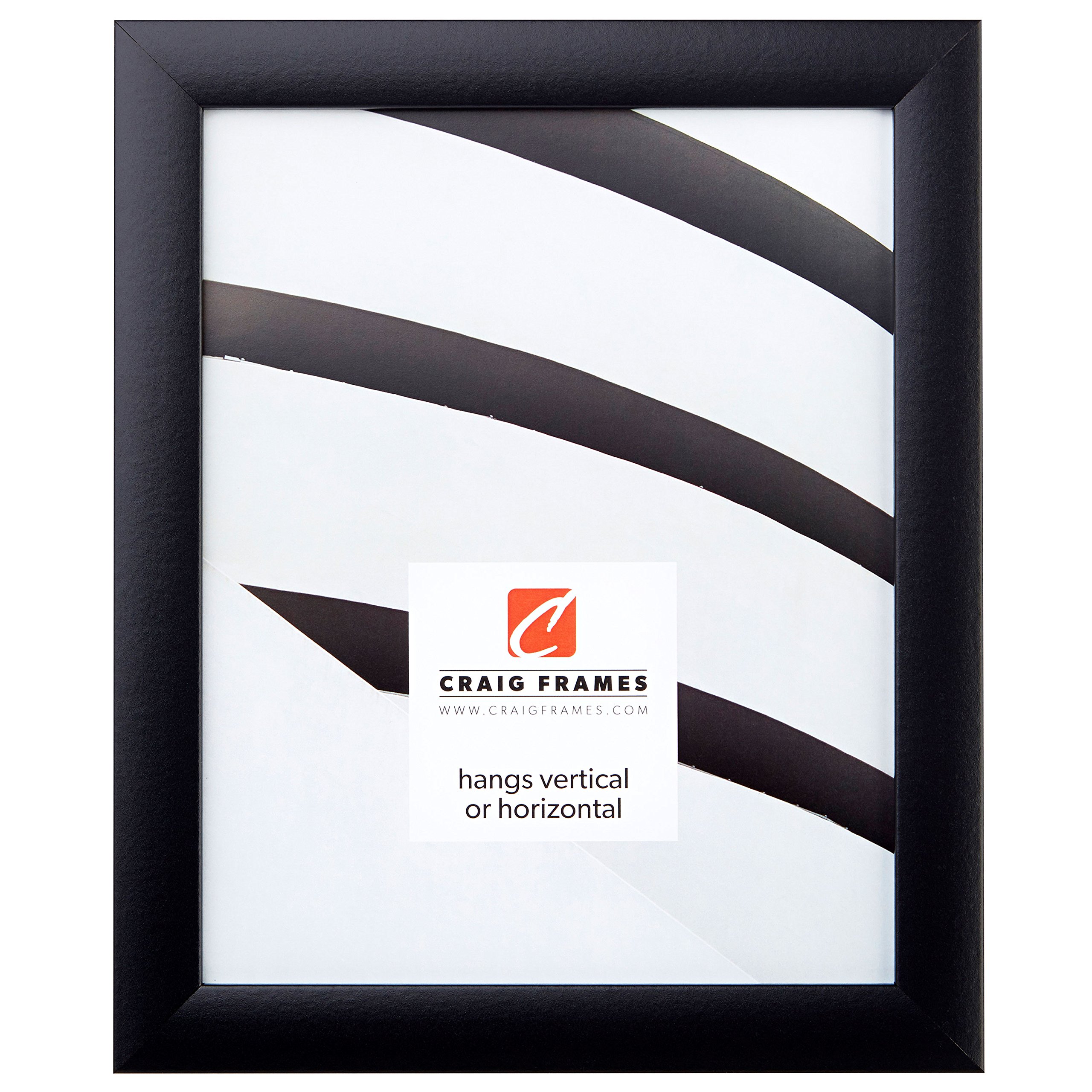 Craig Frames 1WB3BK 21 x 28インチ 写真フレーム 滑らかな仕上げ 幅1インチ ブラック