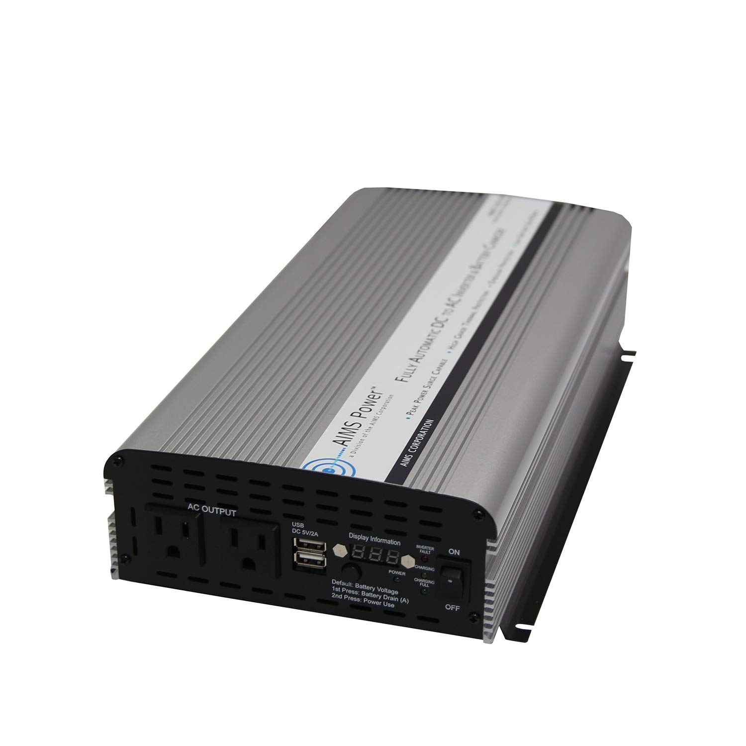 AIMS Power (PWRIC1500W) 1500W Inverter with 10 Amp Charger by Aims｜global研究所
