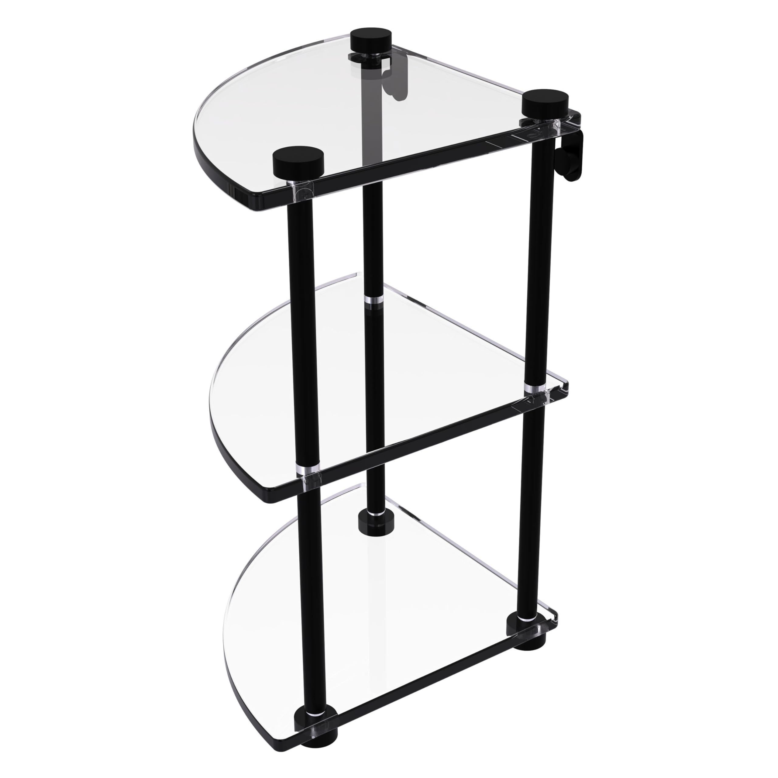Allied Brass NS-5/22TB-PEW 60cm Triple Glass Shelf with TB Antique Brass｜global研究所