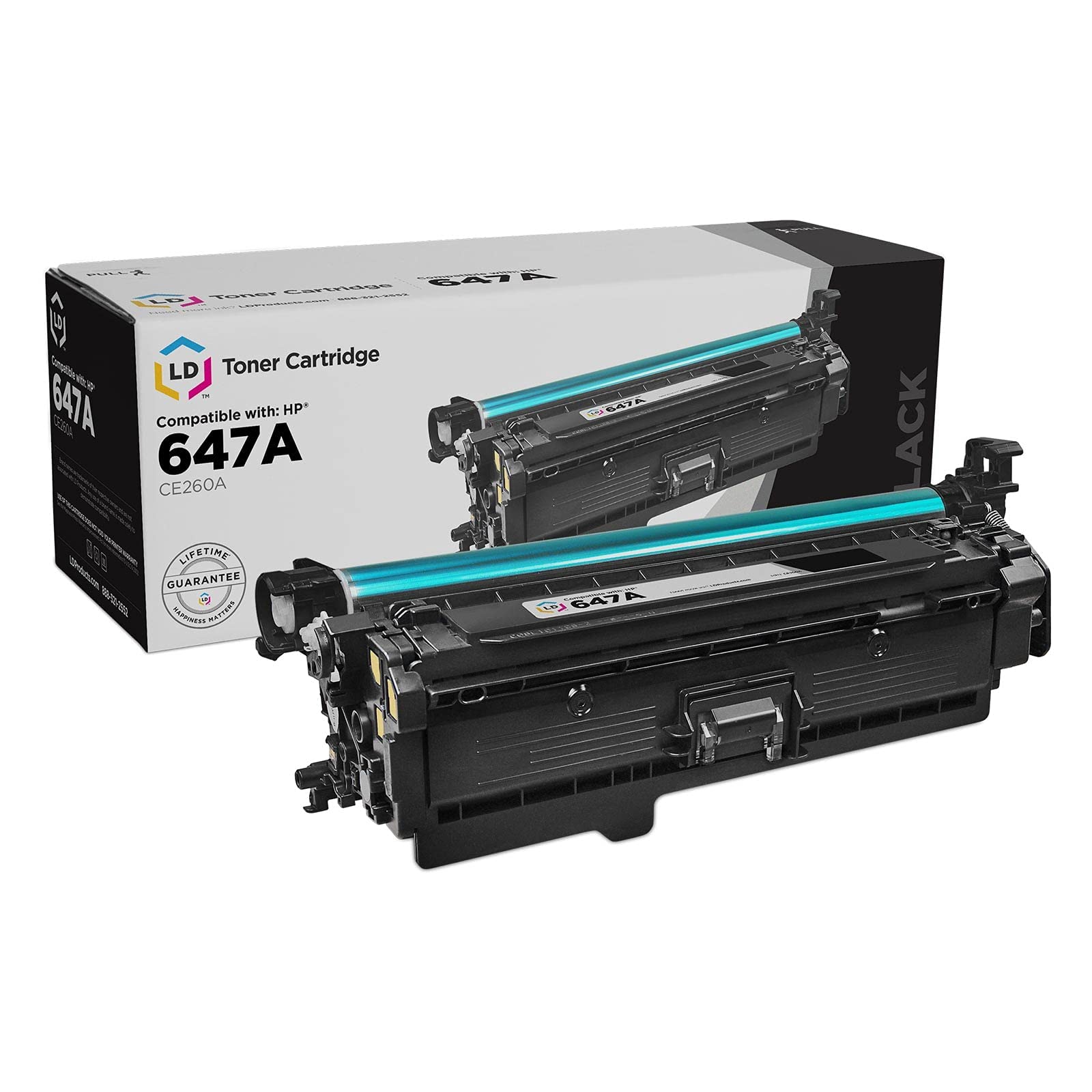 LD ﾃつｩ Remanufactured Replacement for HP 647A / CE260A Black Toner Cartridge for Color LaserJet Enterprise CP4025dn  CP4025n  CP4525dn  CP4525n  CP4525xh by LD Products