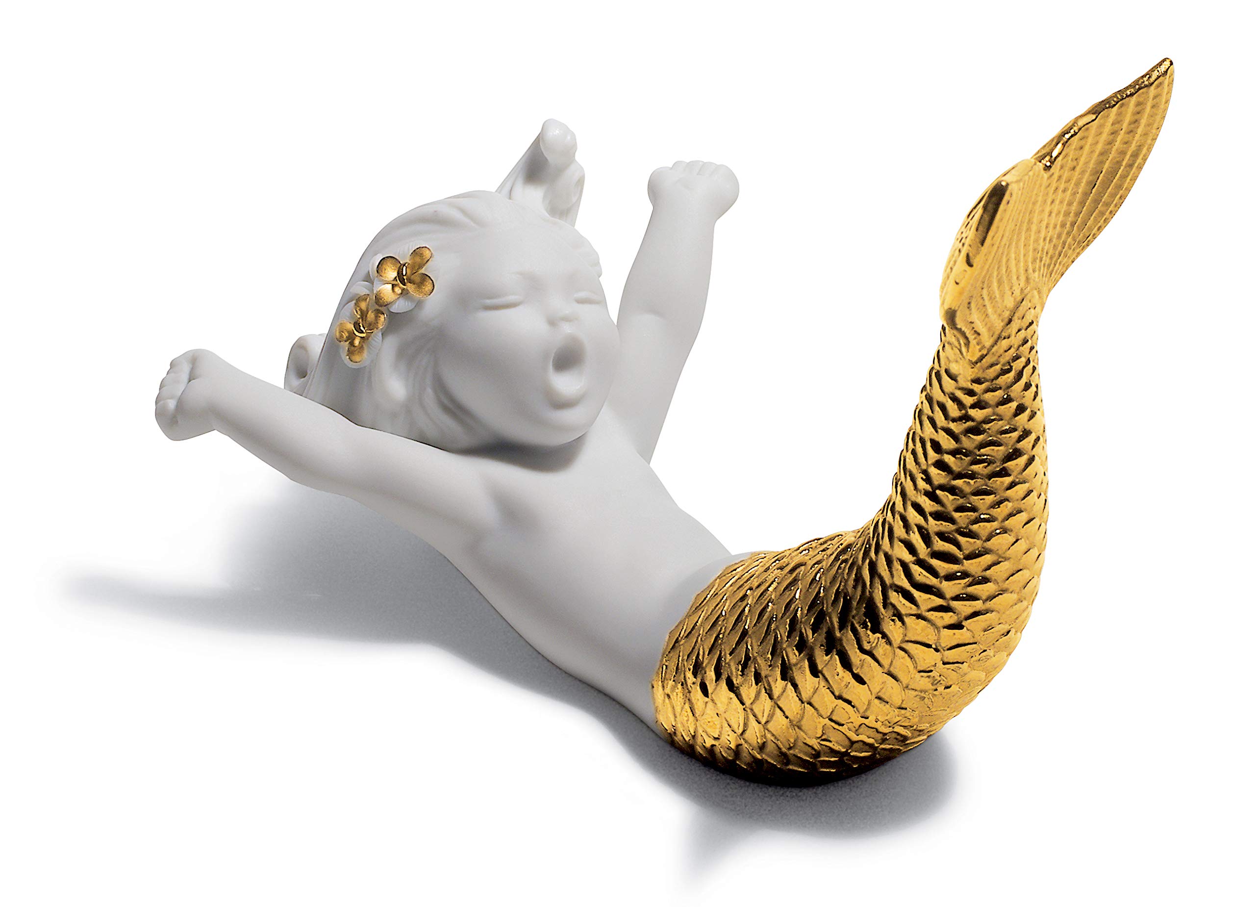 LLADR? Wake Up at Sea Mermaid フィギュア黄金の光沢磁器マーメイドフィギュア。｜global研究所 45,074円