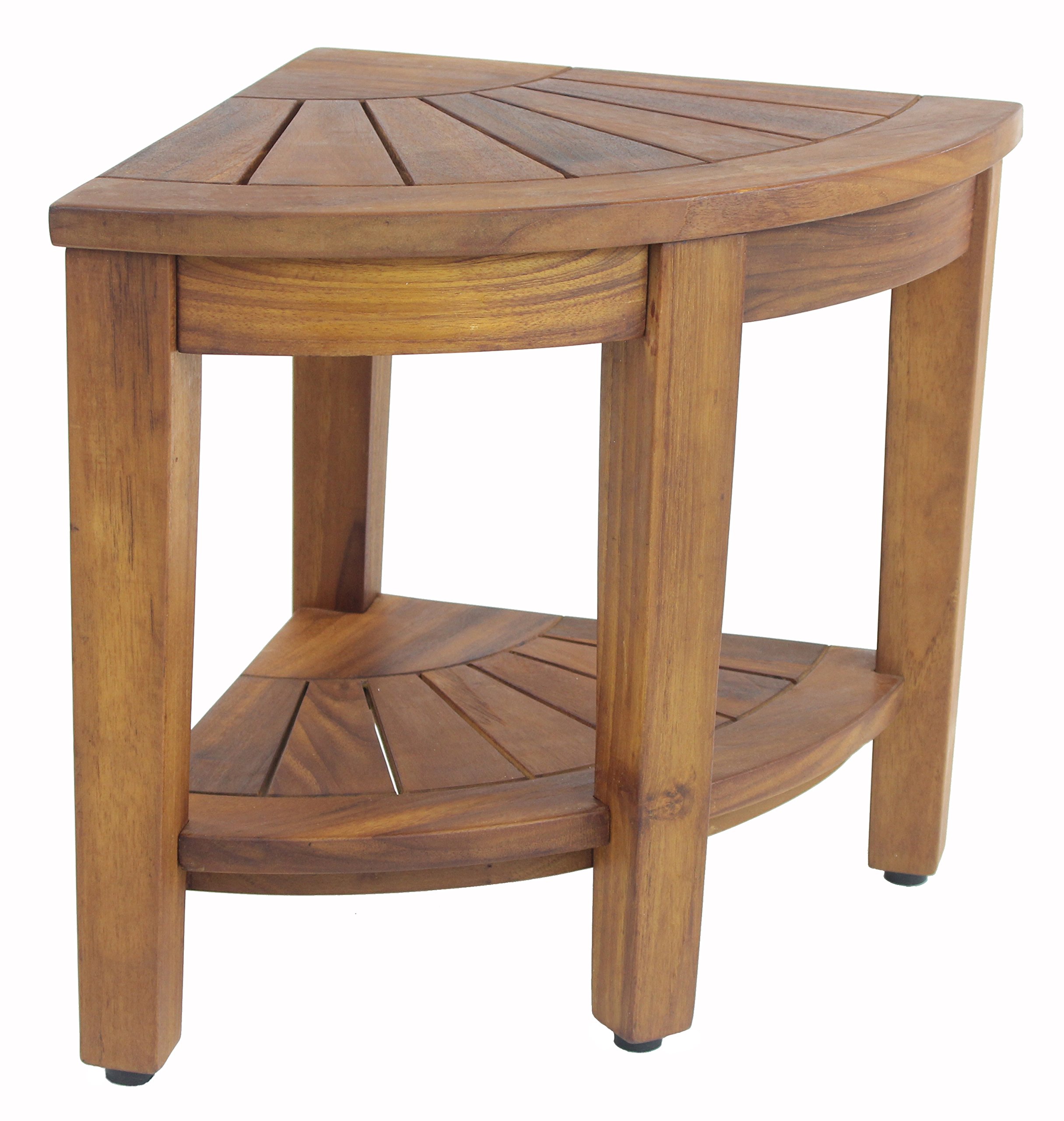 Aqua Teak 甲斐棚付き15.5 コーナーシャワーベンチ