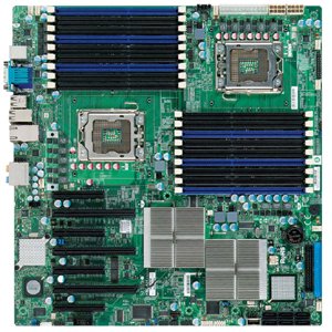 Supermicro X8DAH+-F-BデュアルLGA1366 Xeon/ Intel 5520/ A\u0026V\u00262GbE/ 強化因子EATXサーバーマザーボード バルク