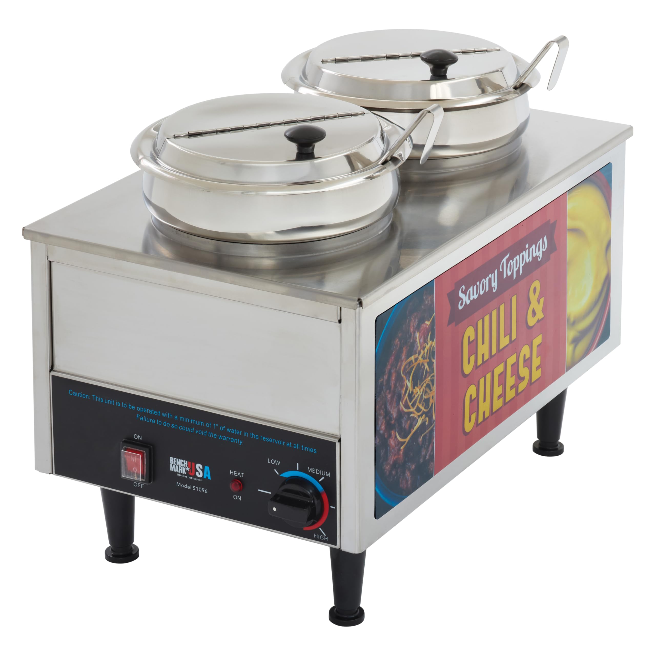 Benchmark 51072 Chili and Cheese Warmer  21 Length x 13 Width x 17 Height