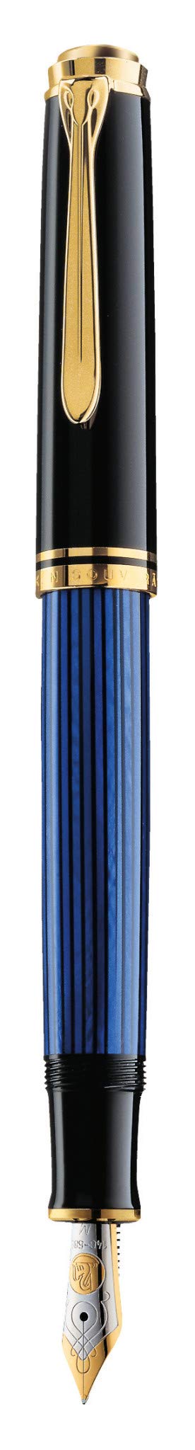 Stylo Plume Pelikan Souver?n M400 - Noir-Bleu - Plume Or 14 carat - EF｜global研究所