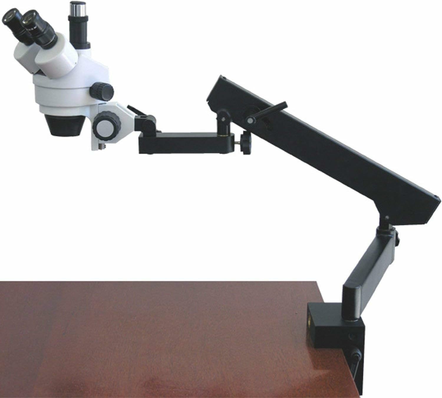 AmScope クランプ付き3.5X-45X三眼鏡咬合ズーム顕微鏡｜global研究所