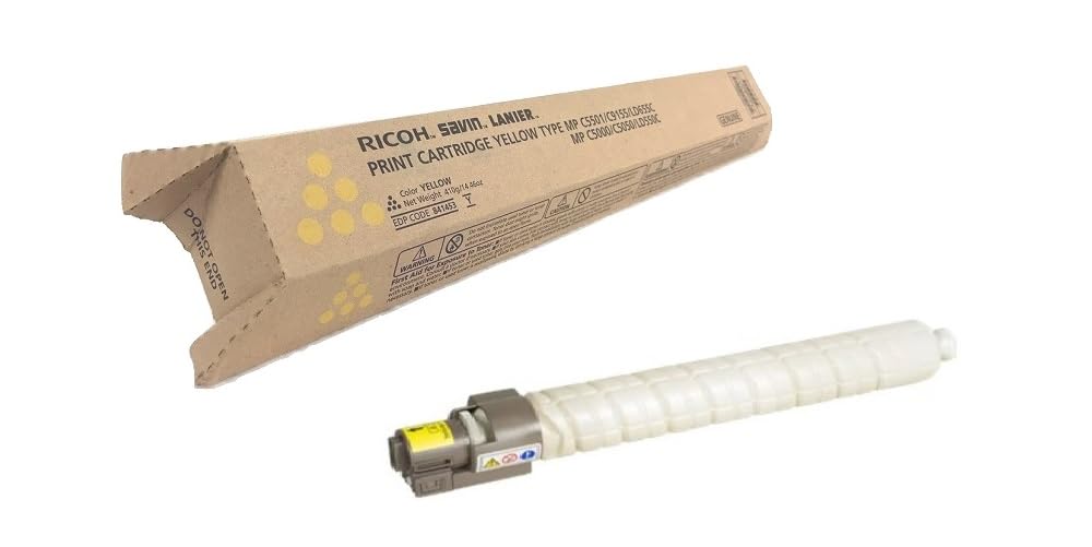 NEW Ricoh OEM Toner 841453 (YELLOW) (1 Cartridge) (Color Laser Supplies) by RICOH
